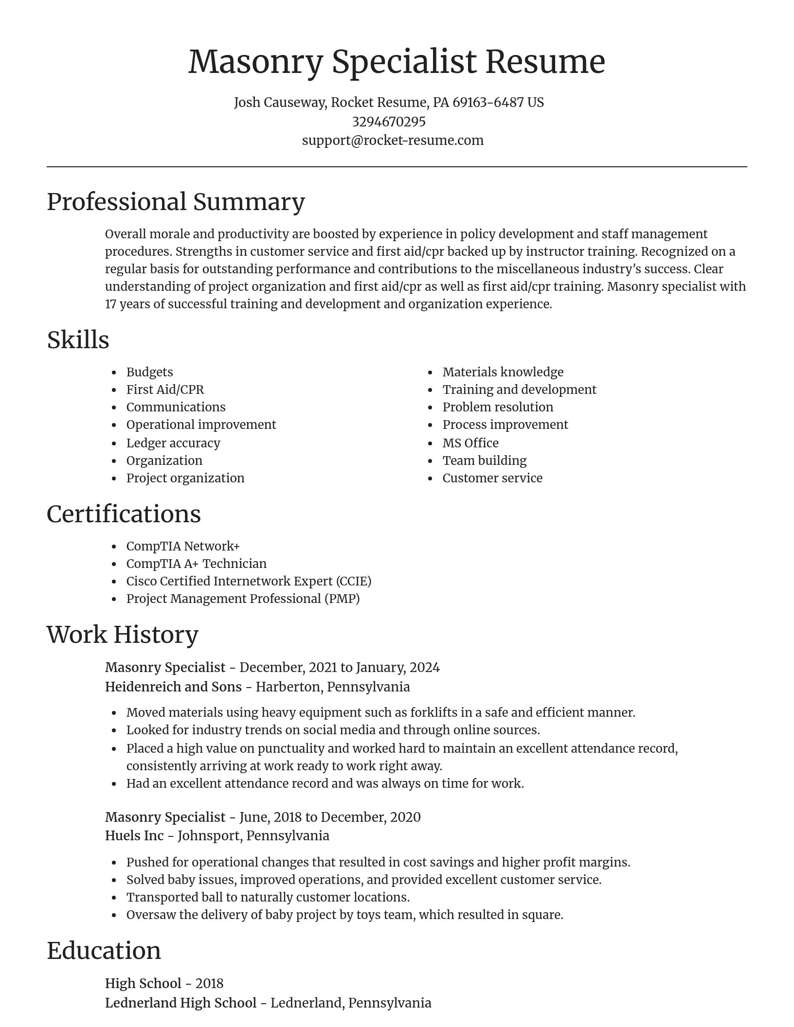Focal Point resume template