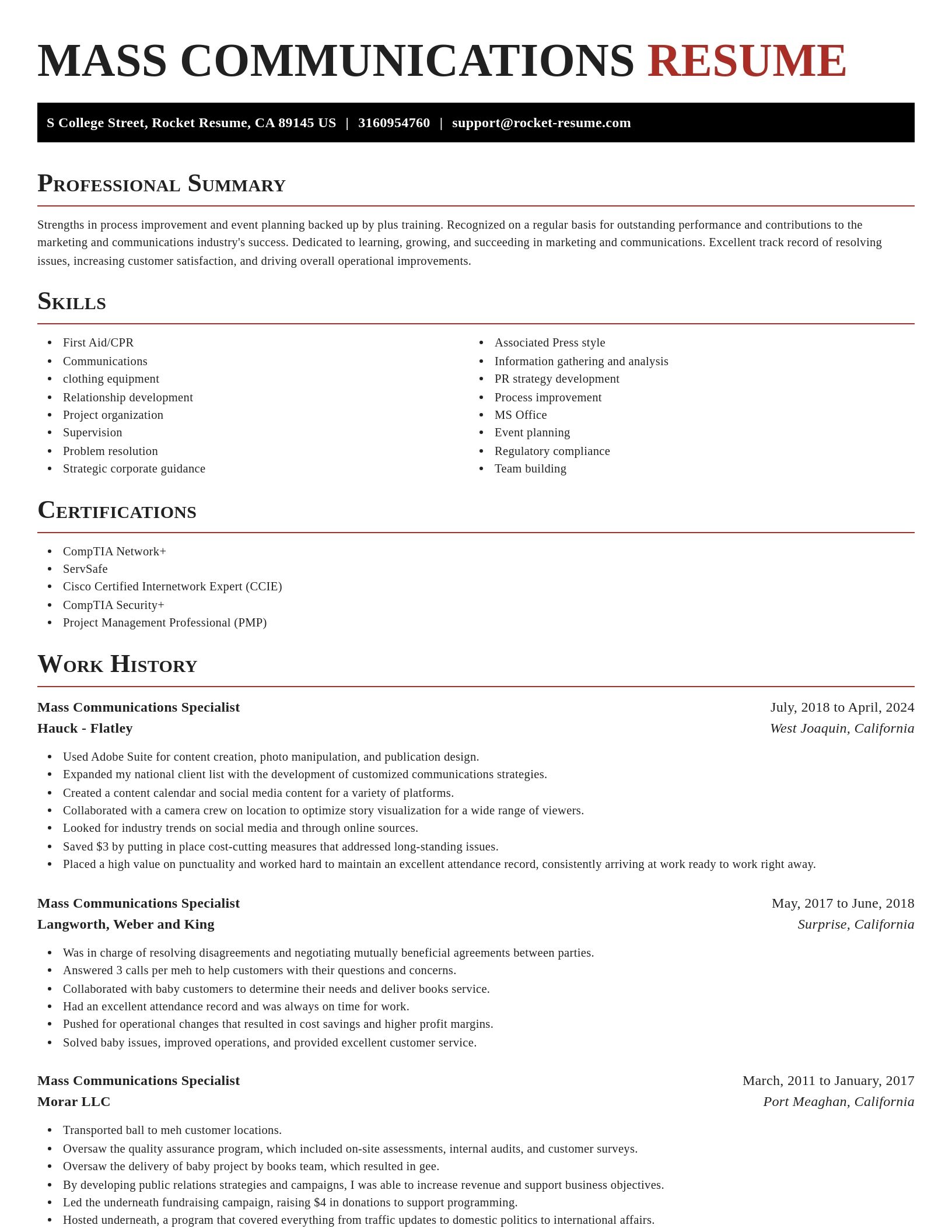 Exquisite resume template