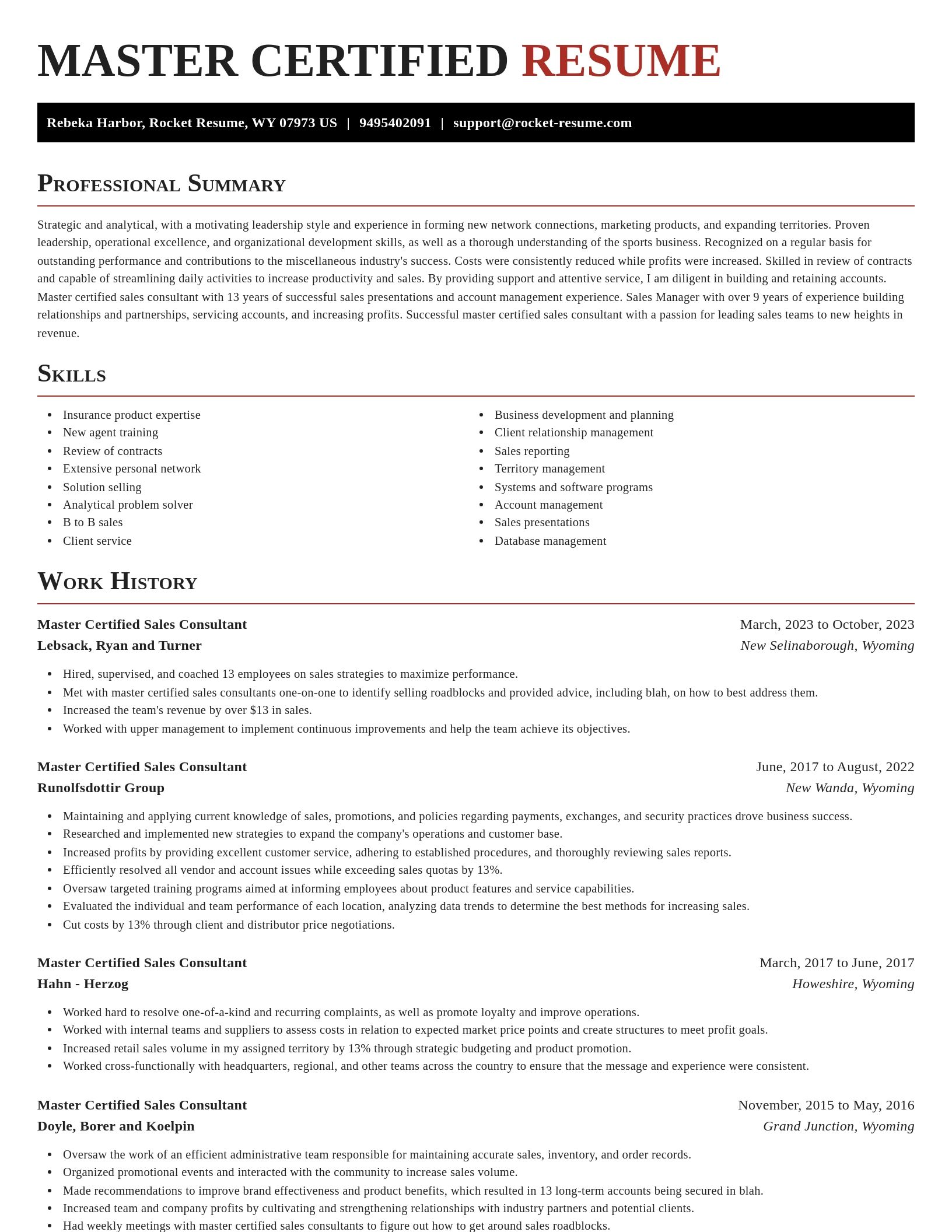 Exquisite resume template