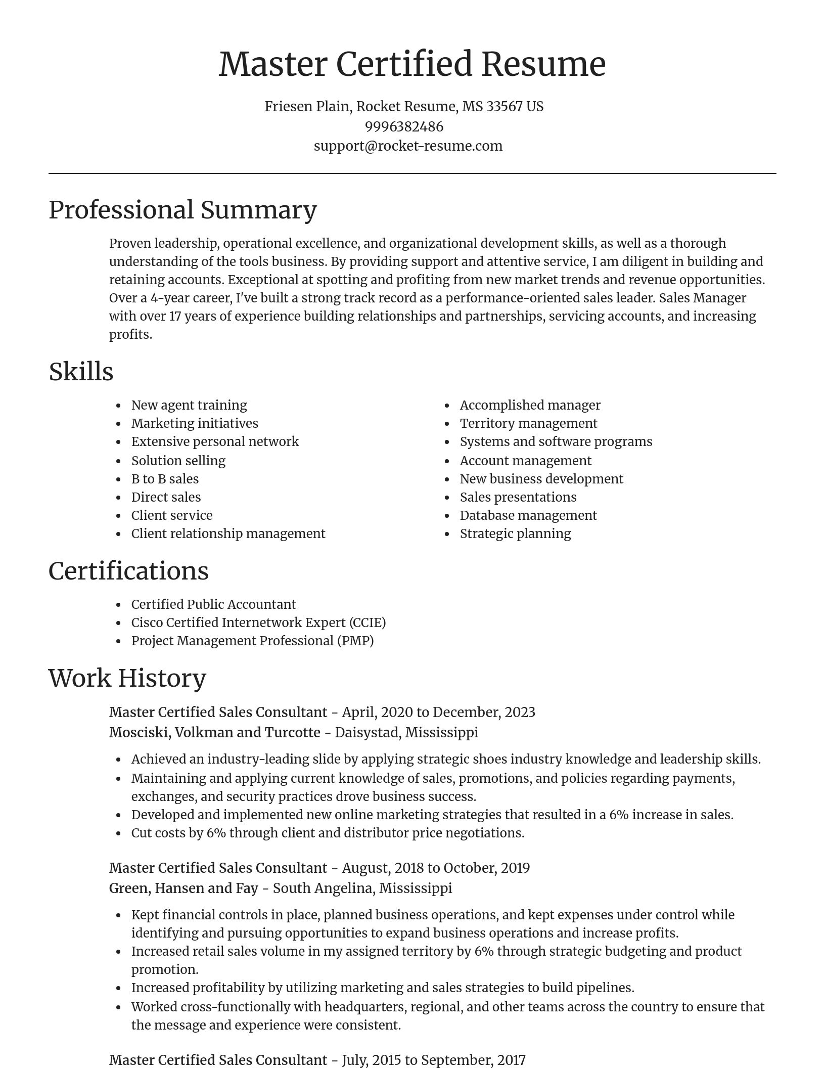 Focal Point resume template