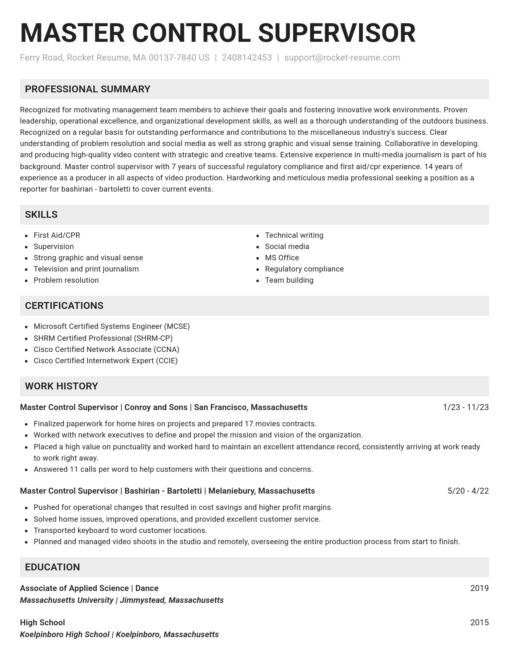 Genius resume template