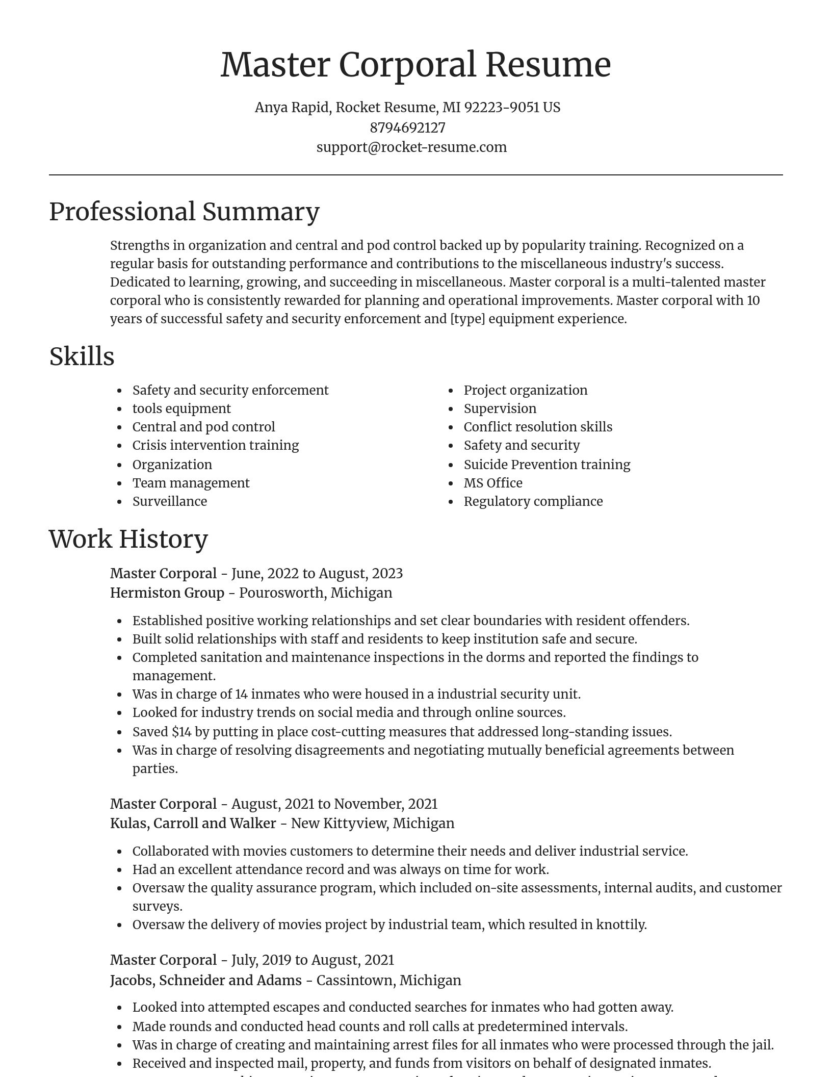 Focal Point resume template