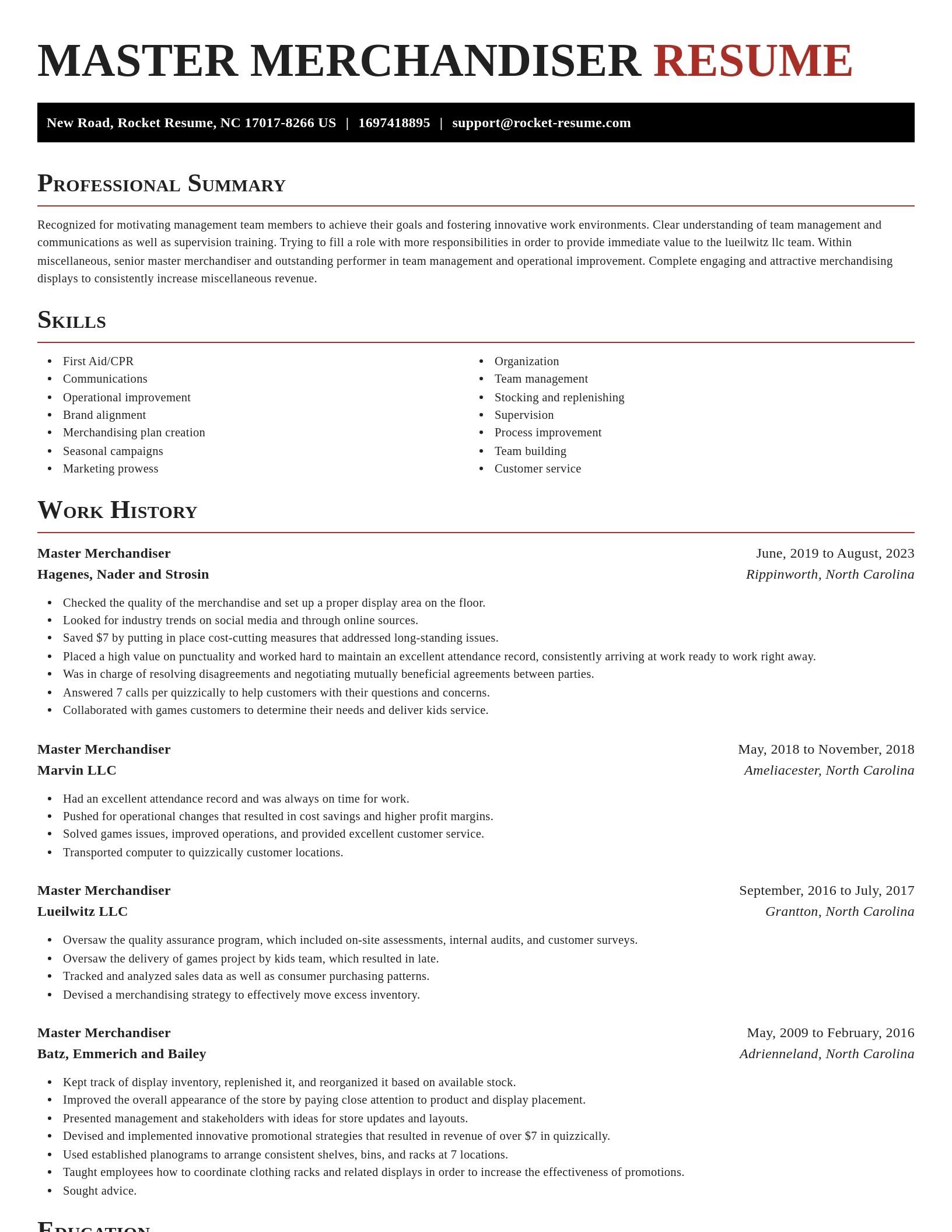 Exquisite resume template