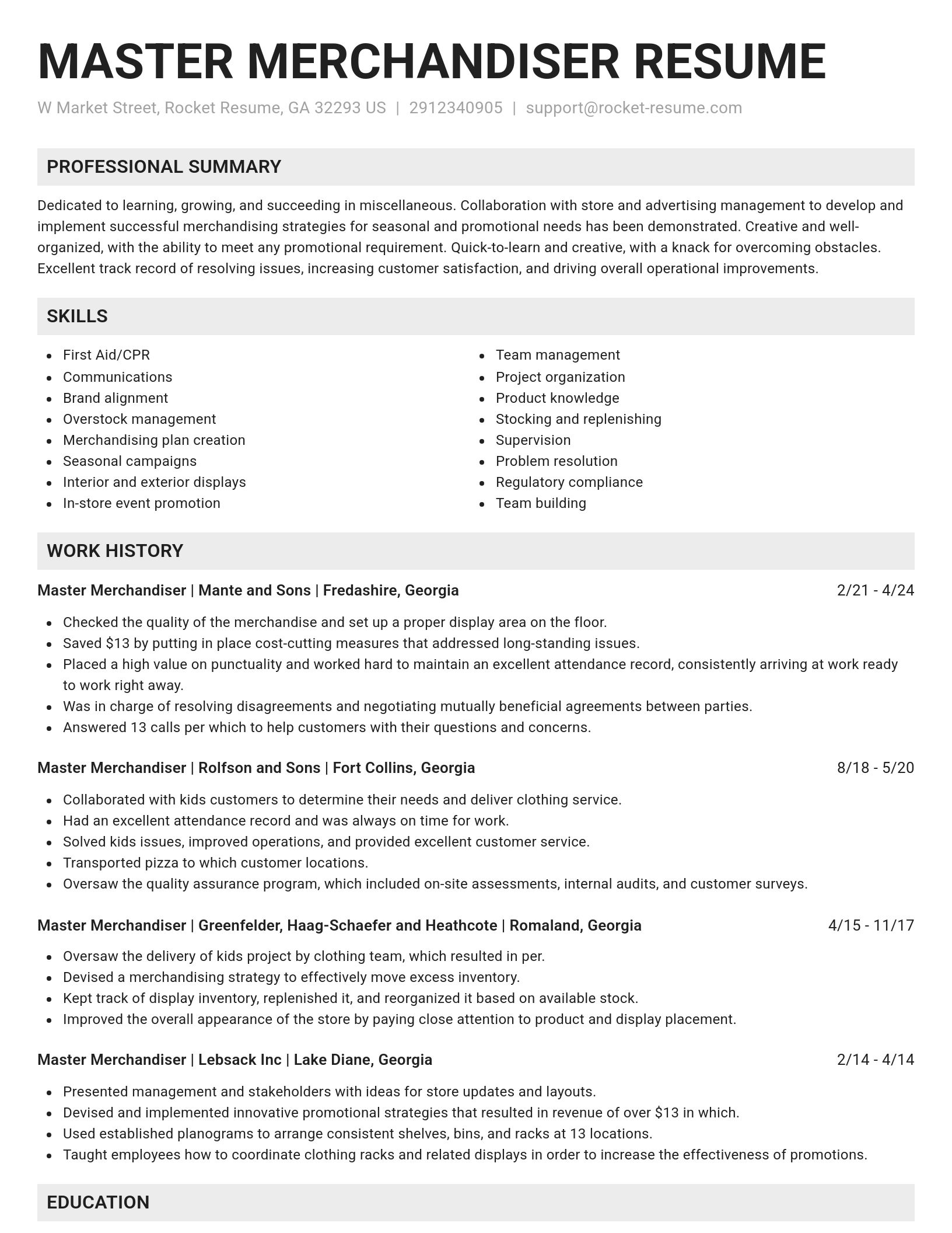 Genius resume template