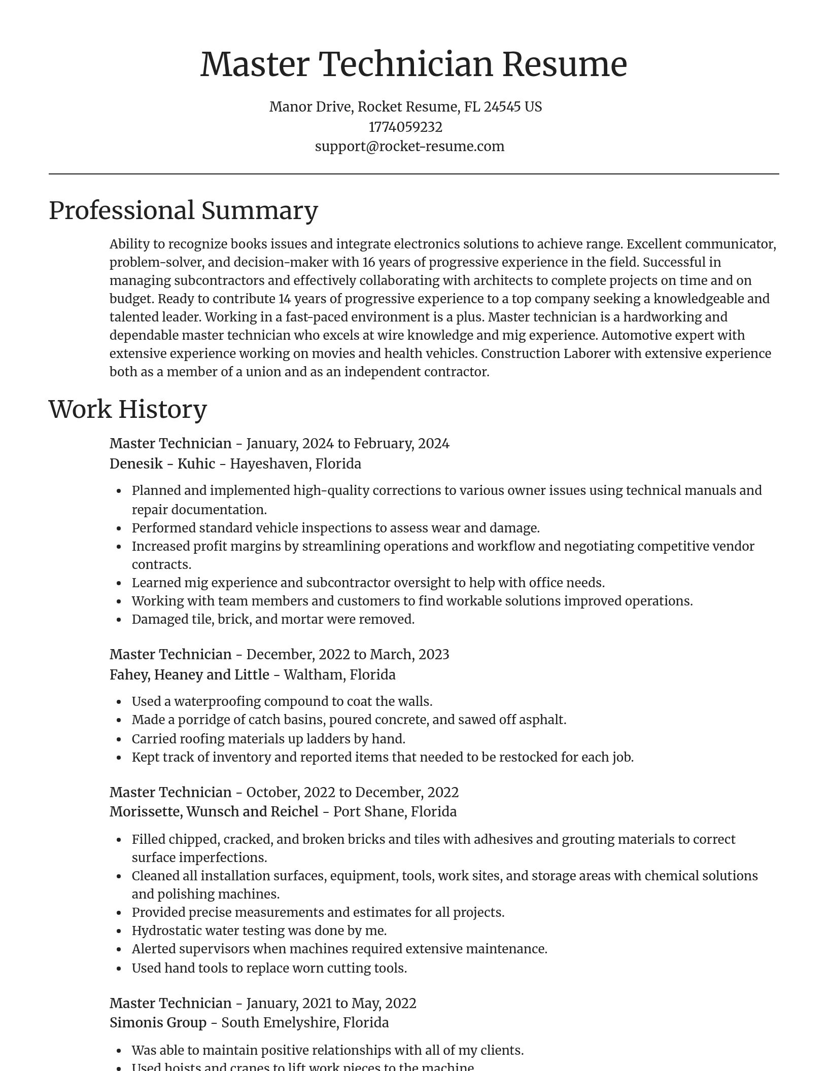Focal Point resume template