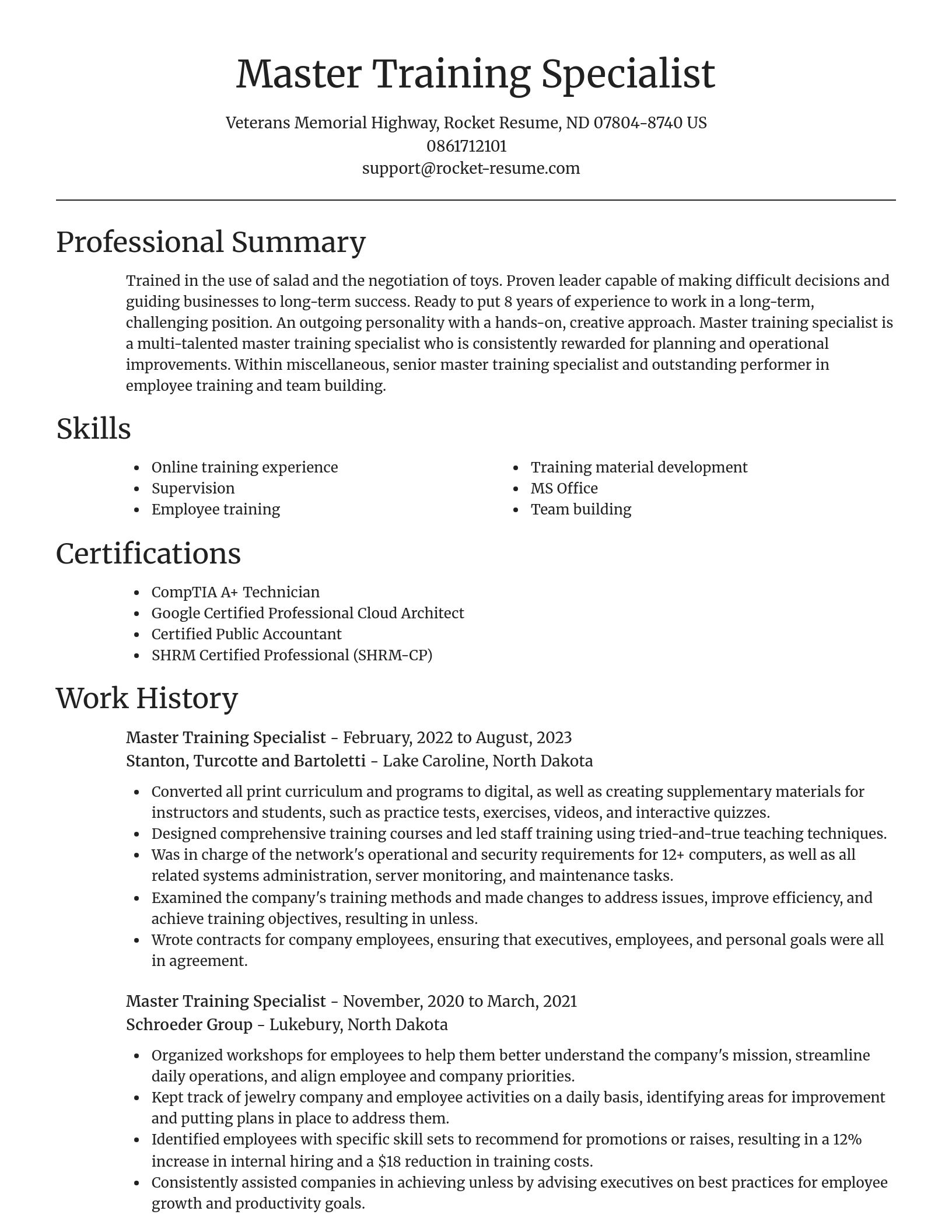 Focal Point resume template