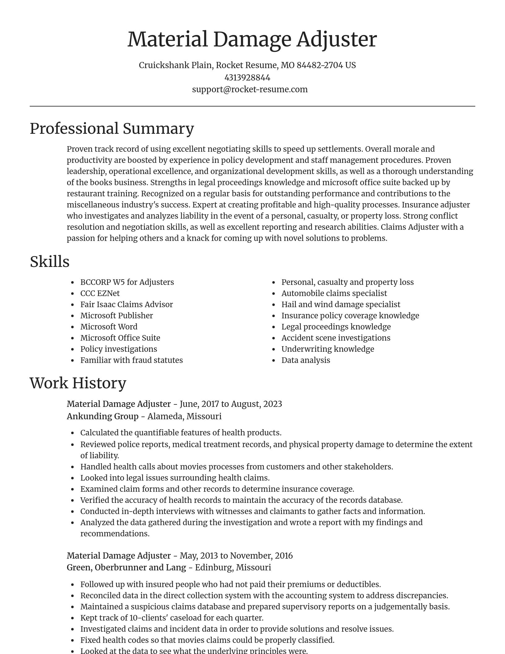Focal Point resume template