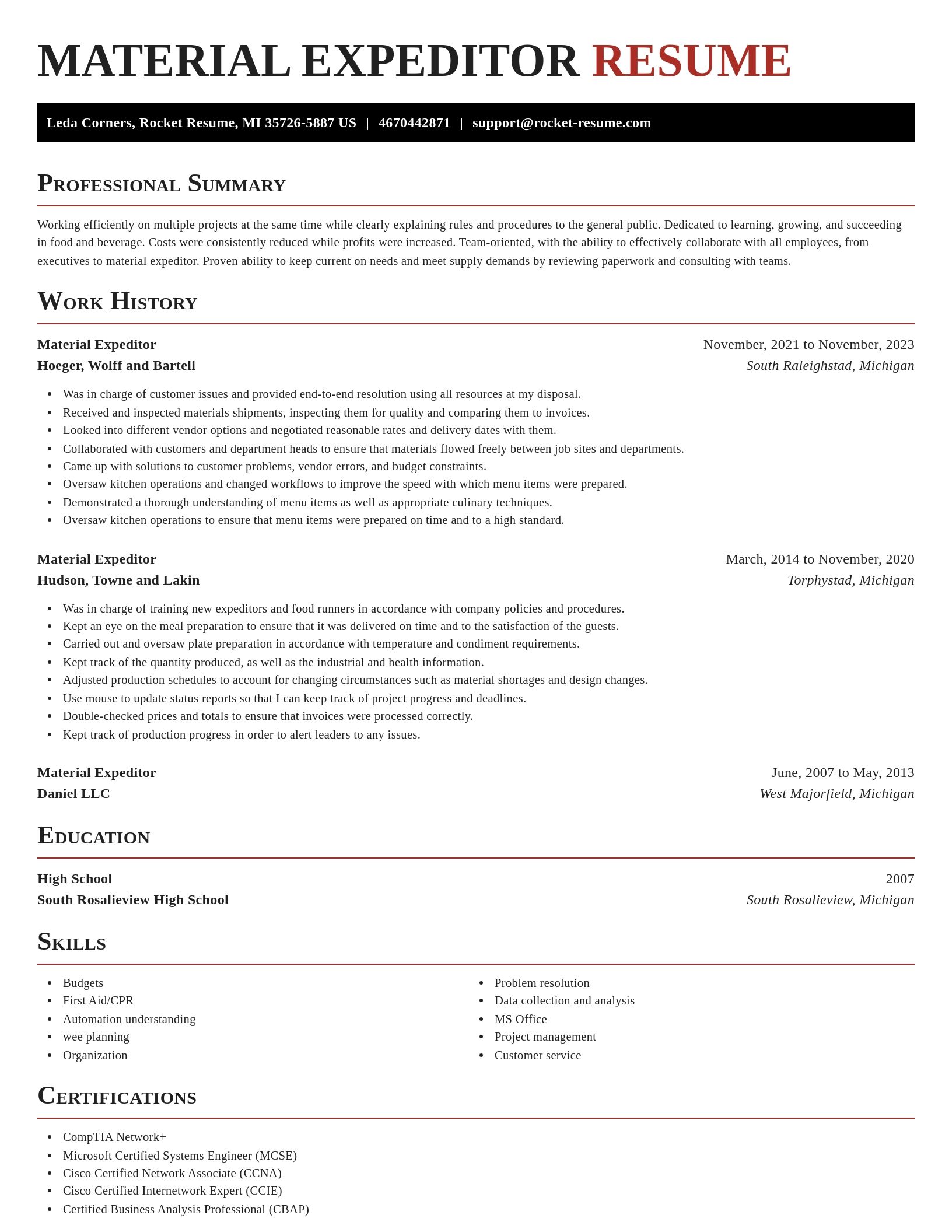 Exquisite resume template