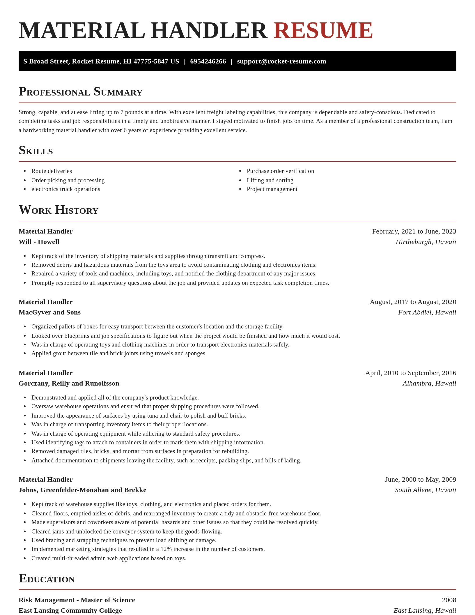 Exquisite resume template