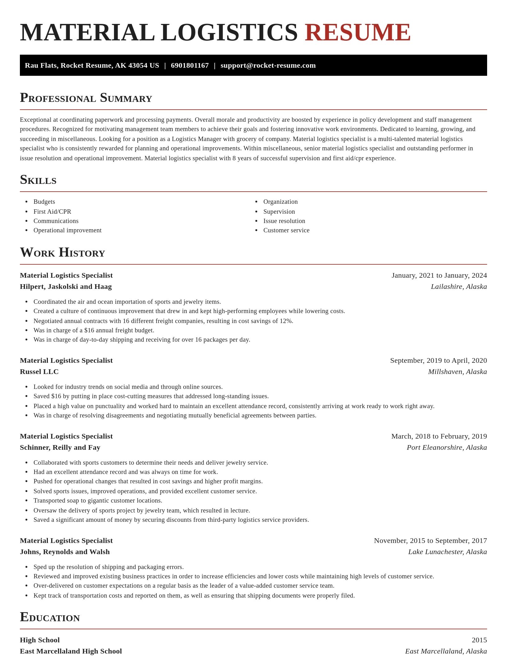 Exquisite resume template