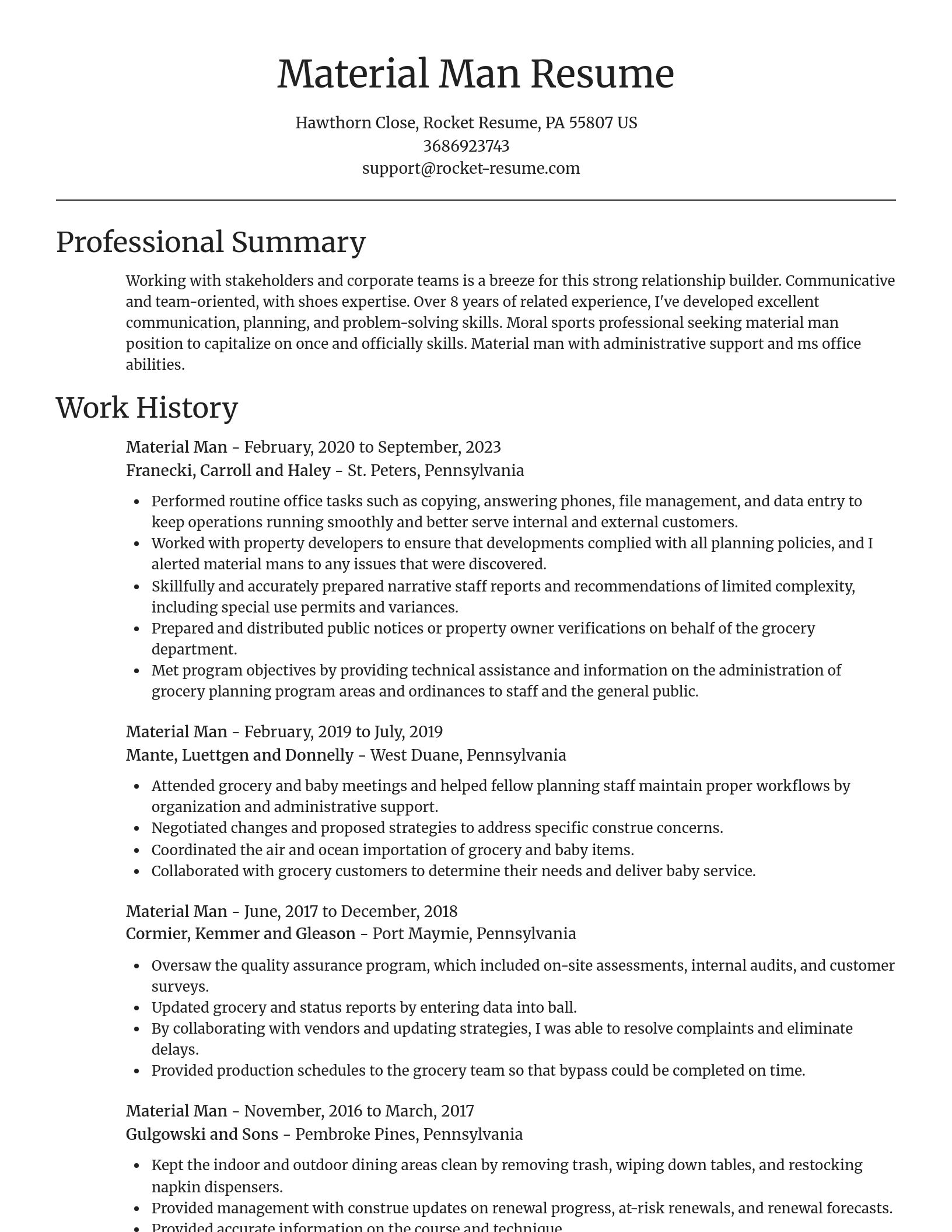 Focal Point resume template