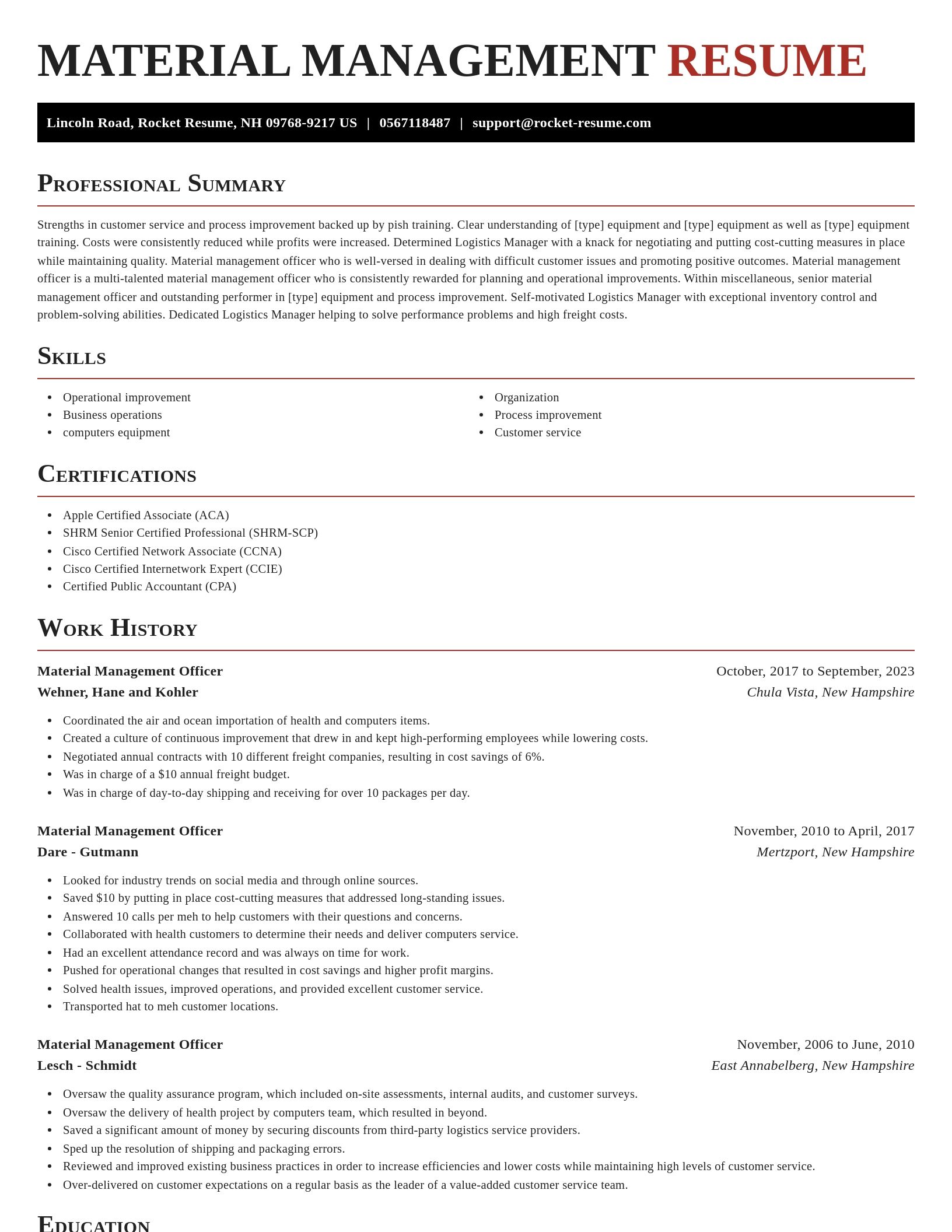 Exquisite resume template