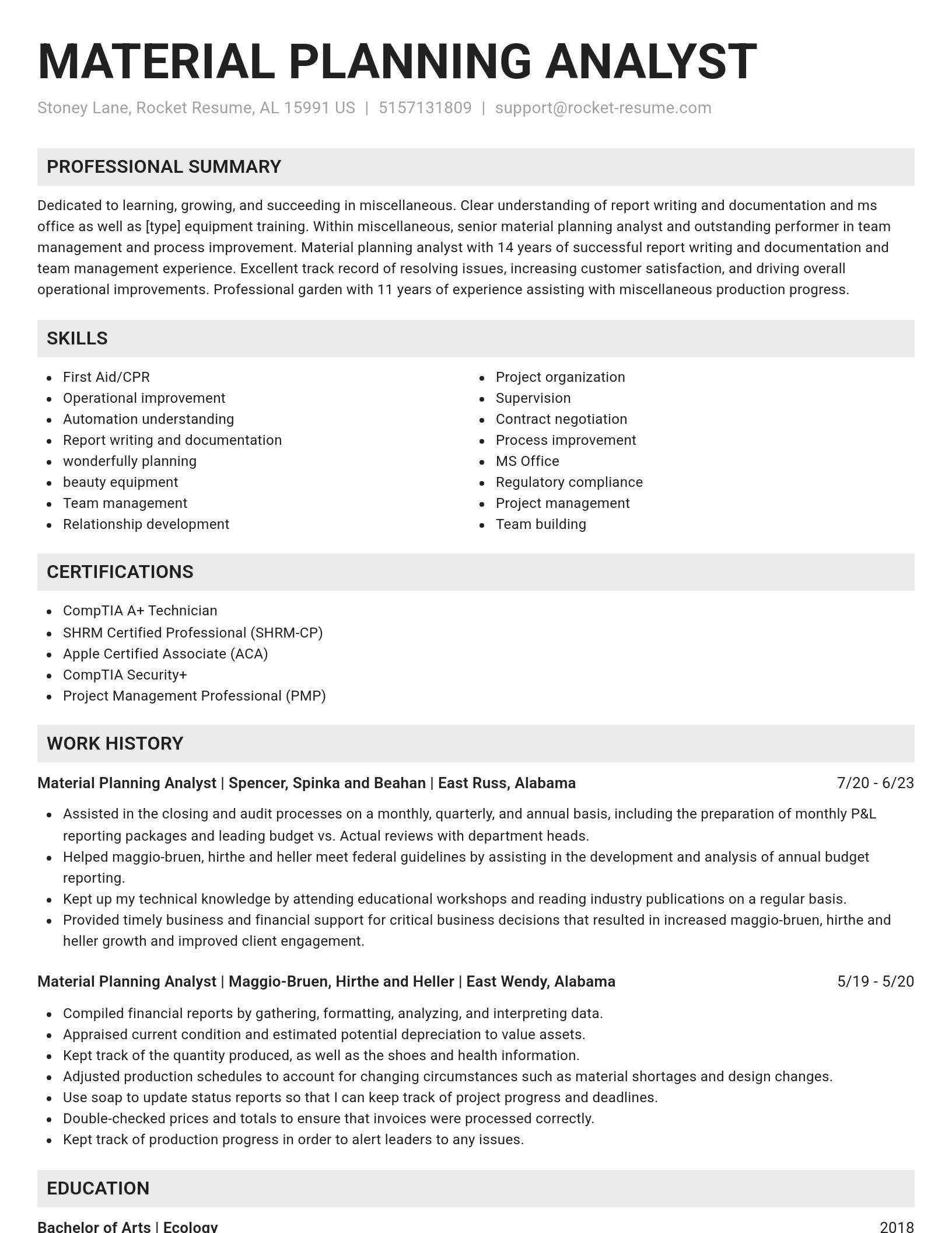 Genius resume template
