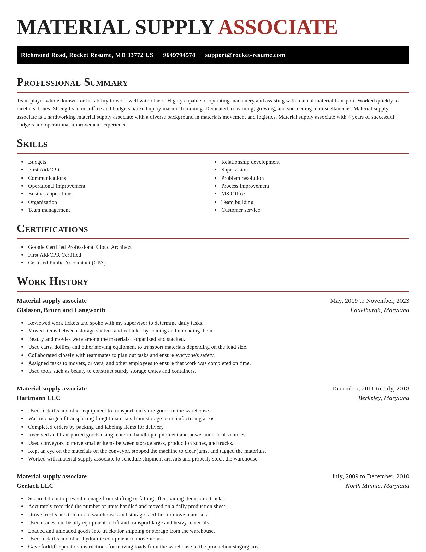 Exquisite resume template