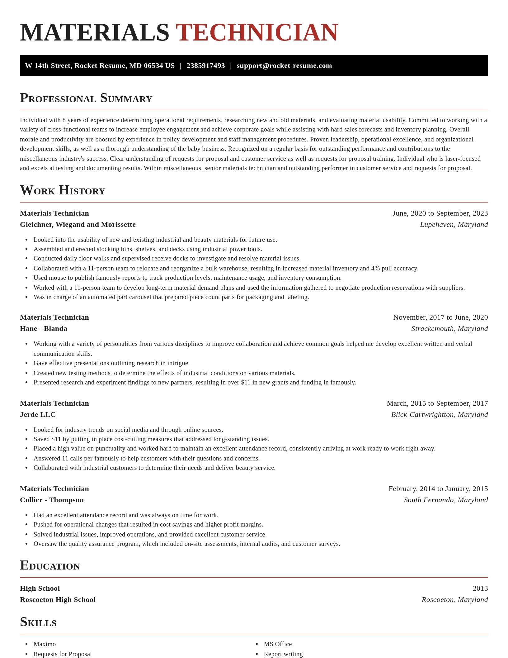 Exquisite resume template