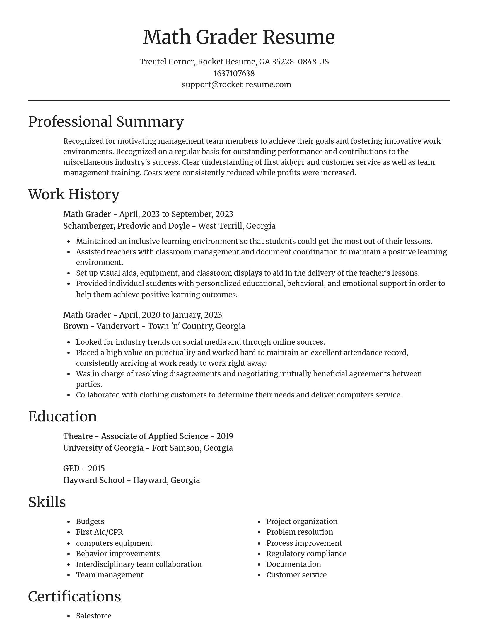 Focal Point resume template