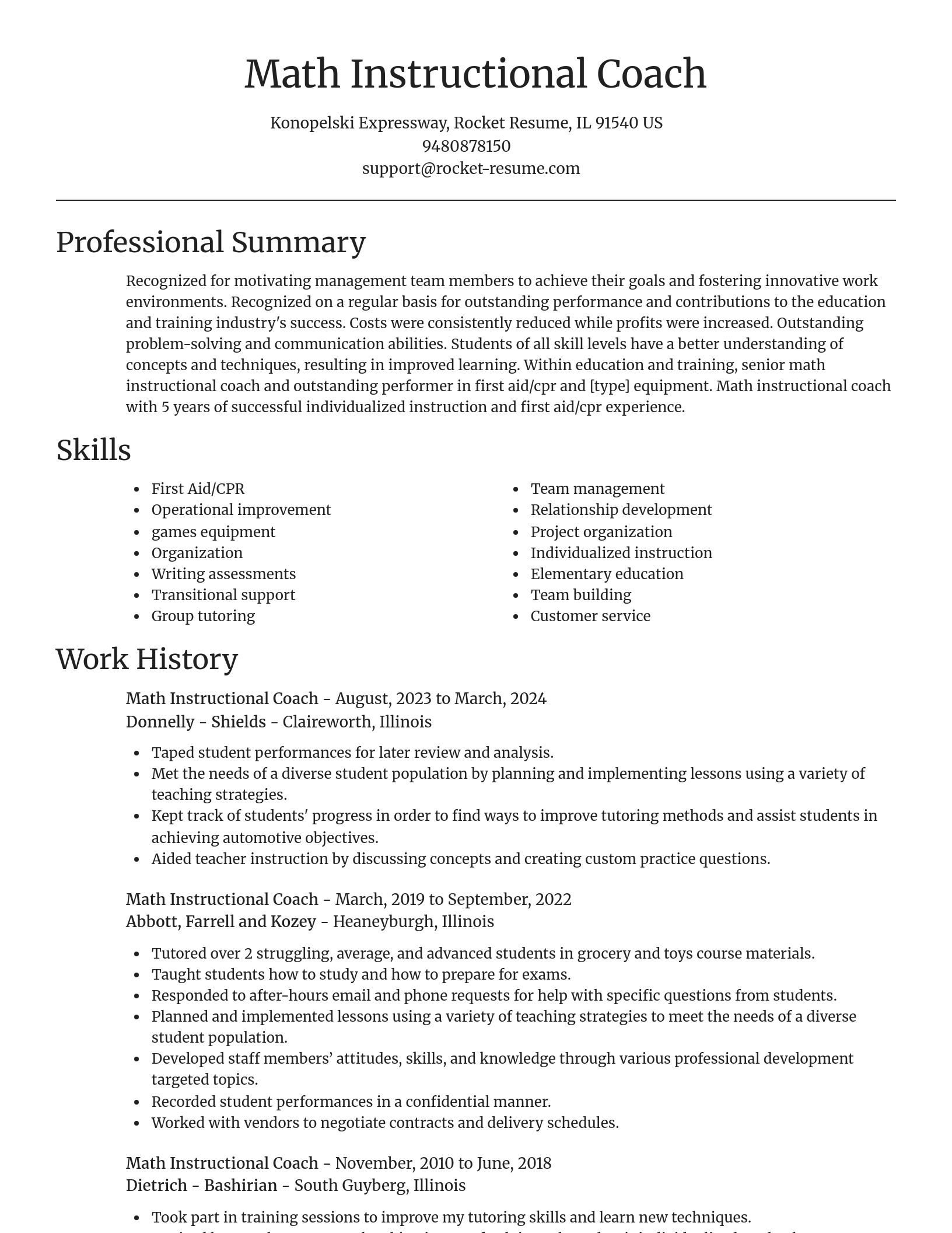 Focal Point resume template