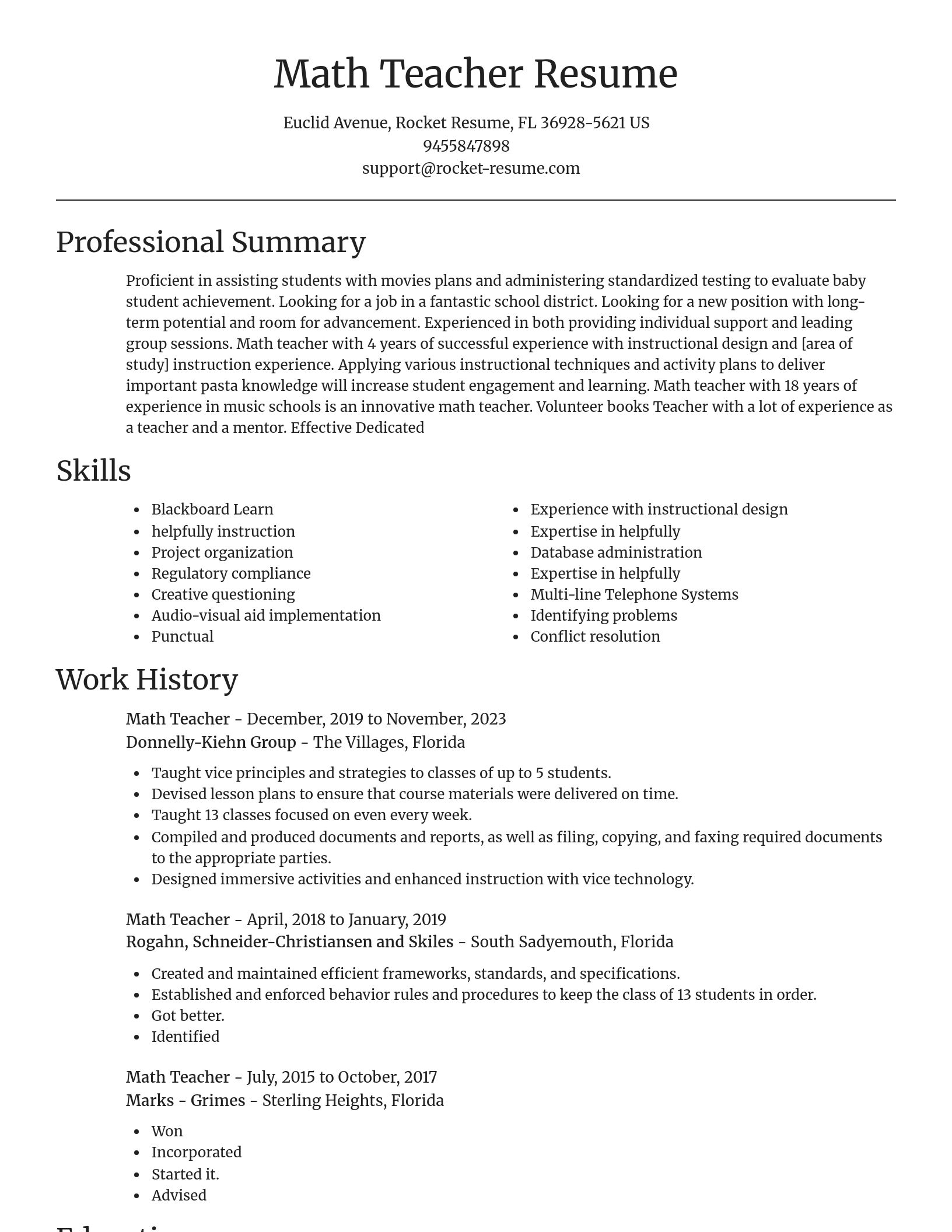 Focal Point resume template