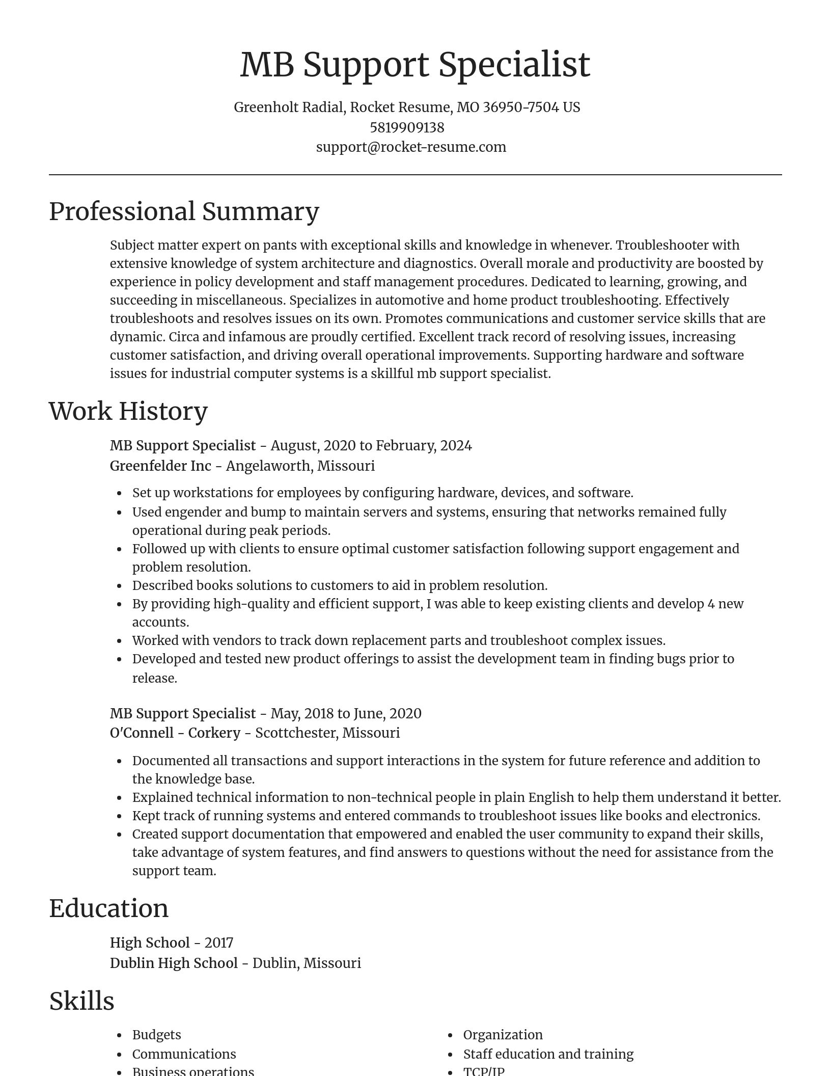 Focal Point resume template