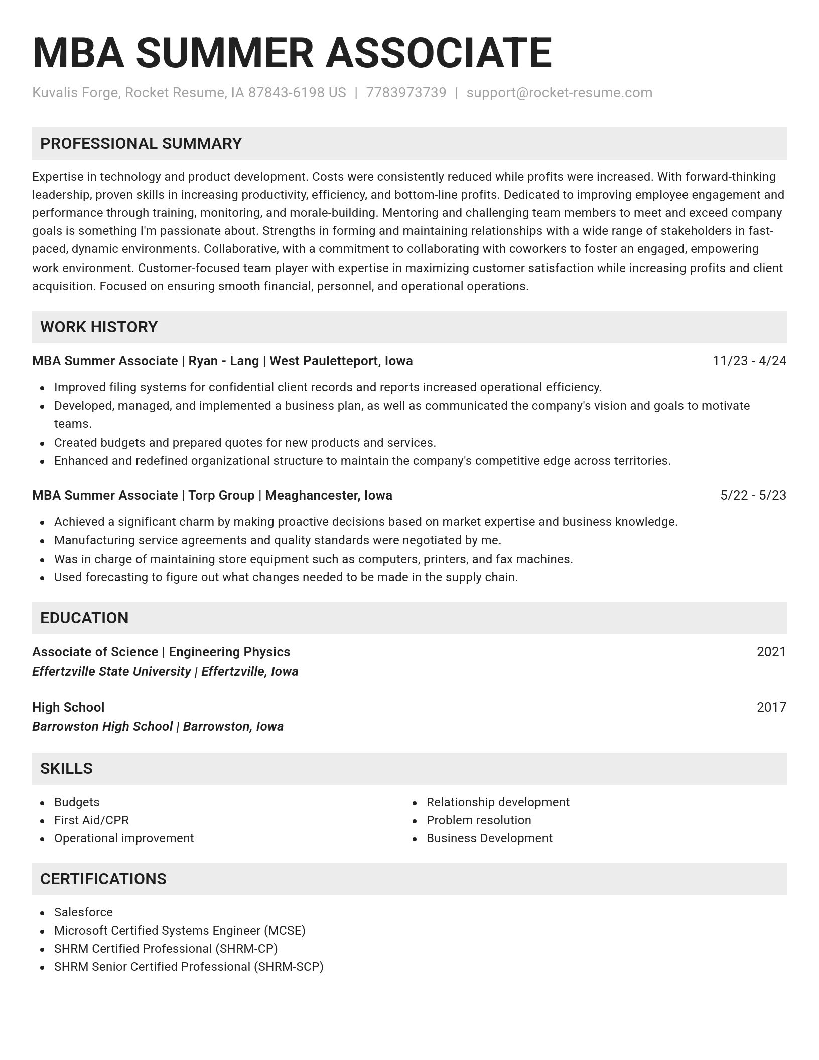 Genius resume template