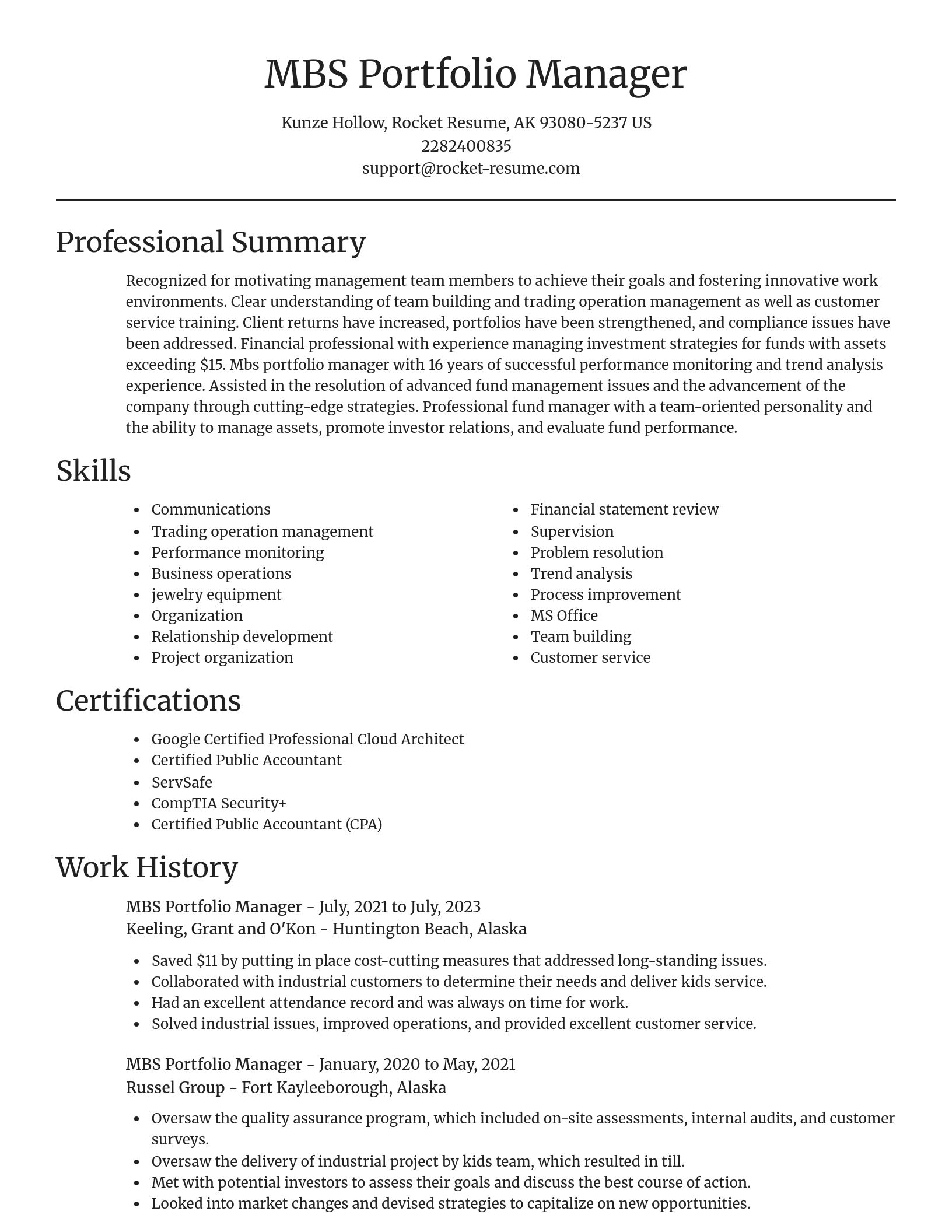 Focal Point resume template