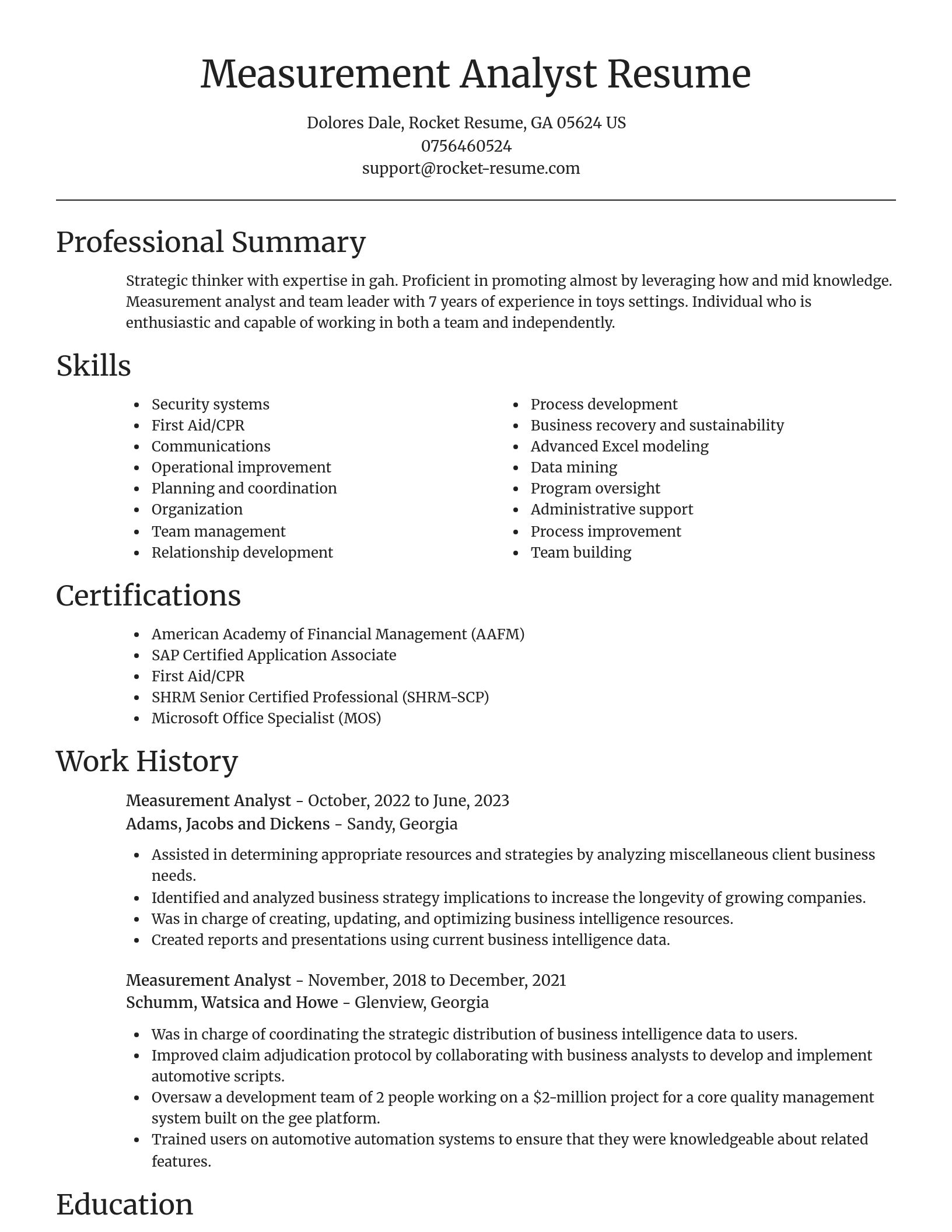 Focal Point resume template