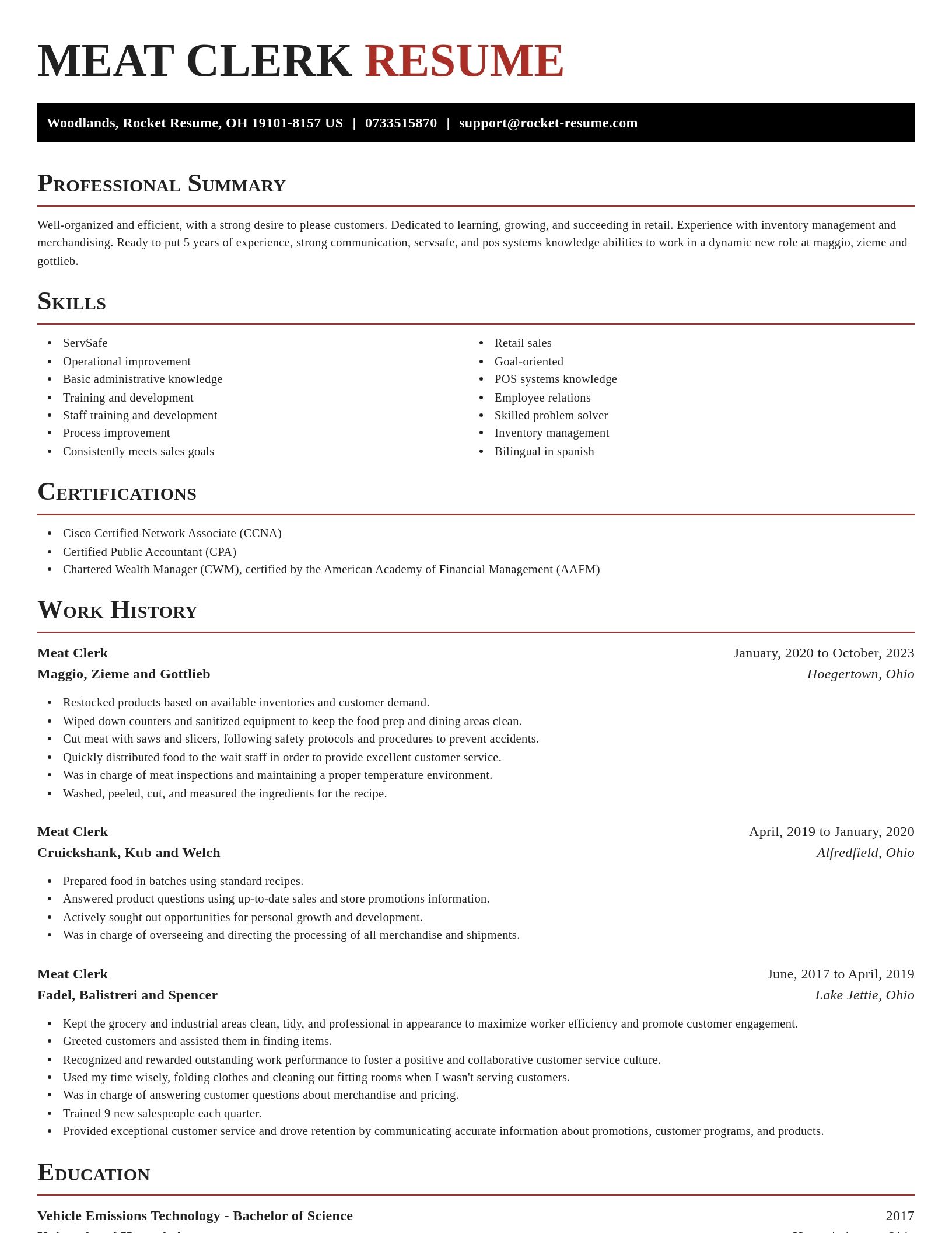Exquisite resume template