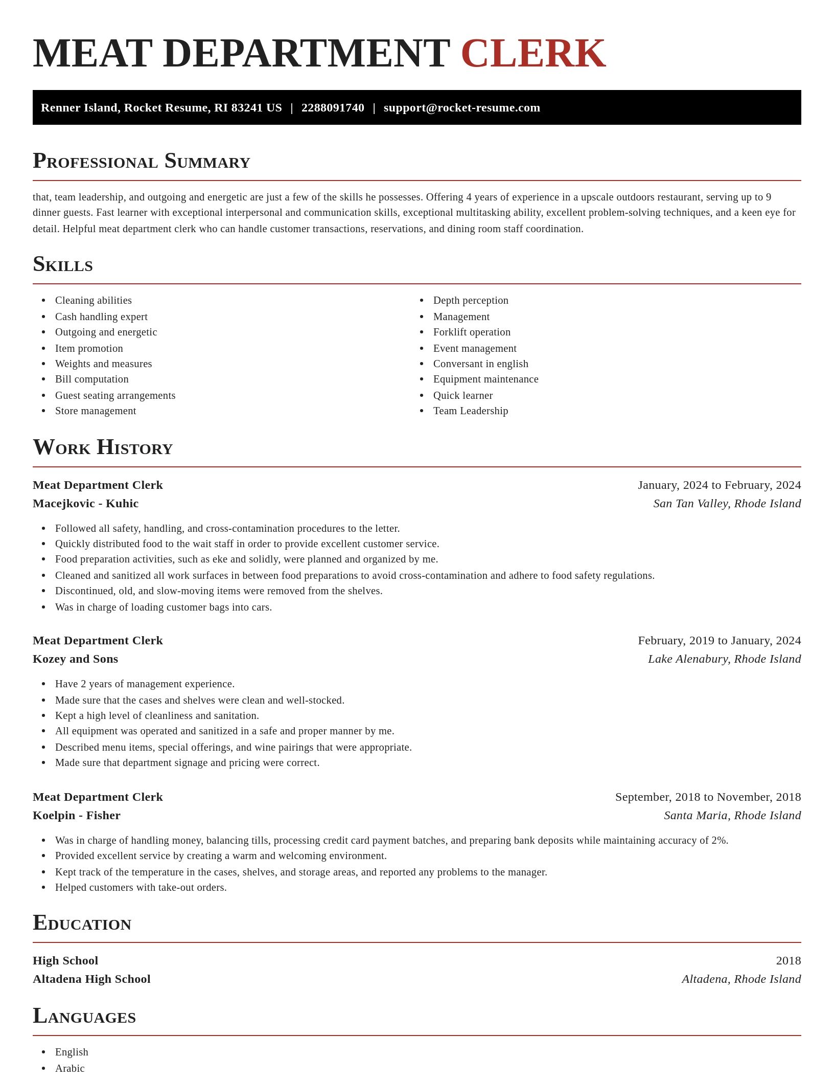 Exquisite resume template