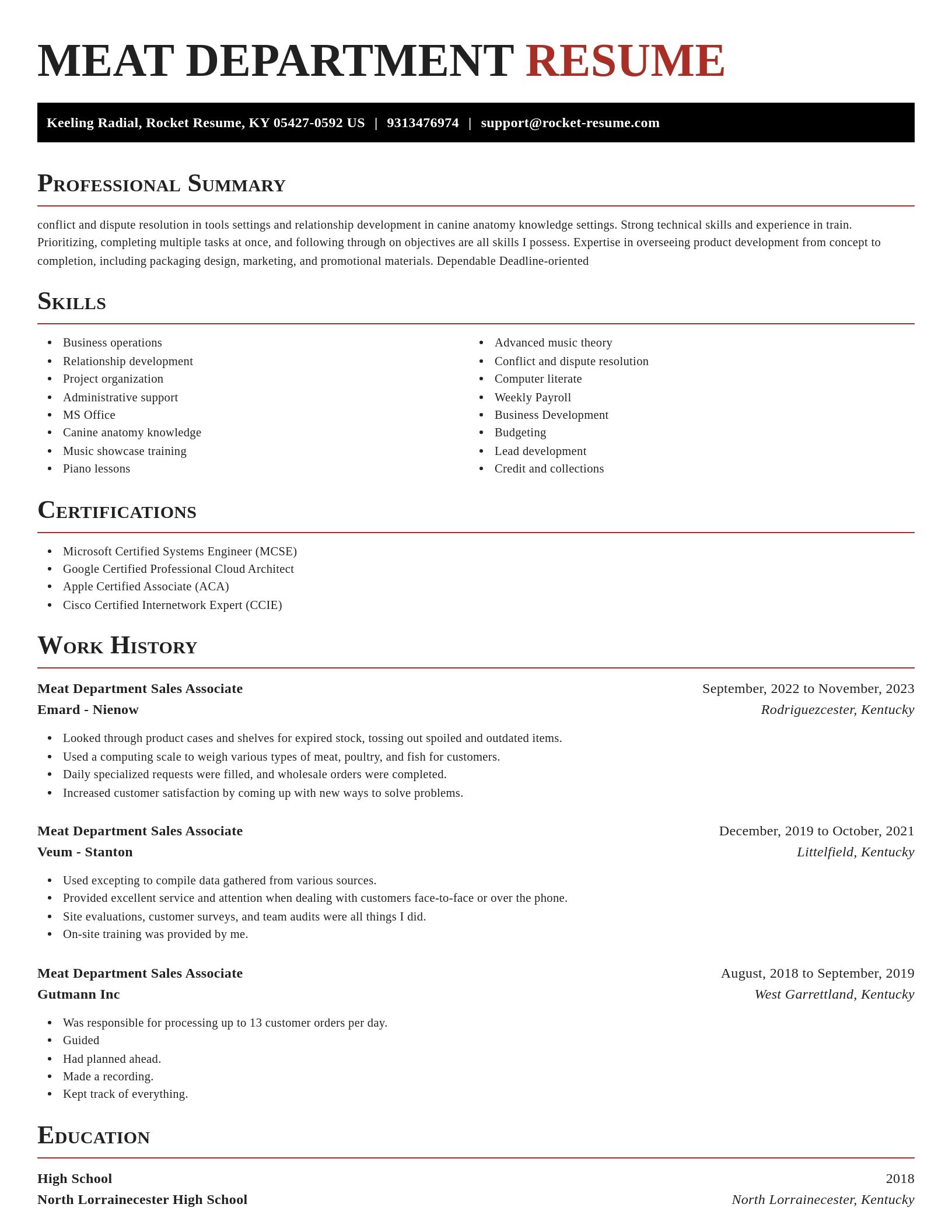 Exquisite resume template