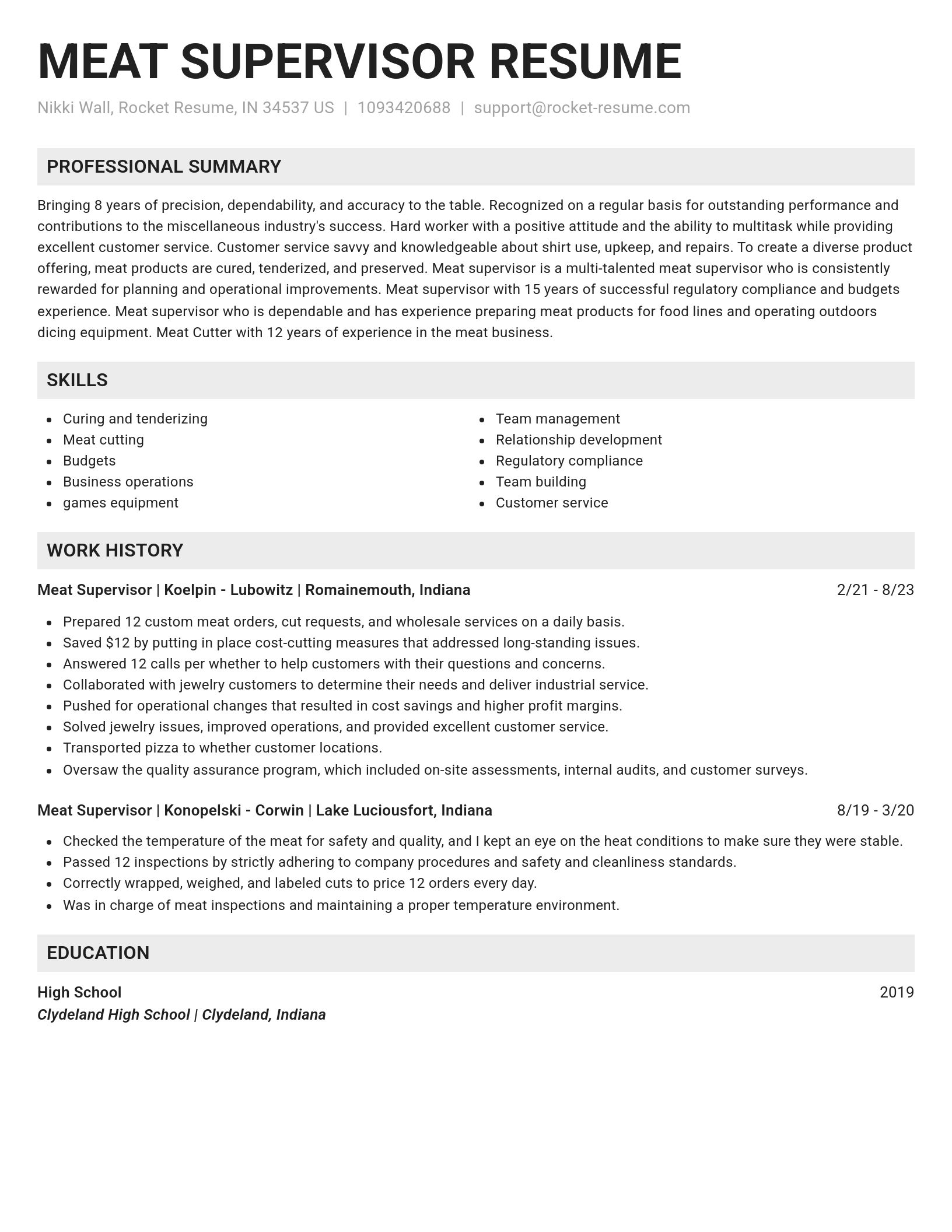 Genius resume template