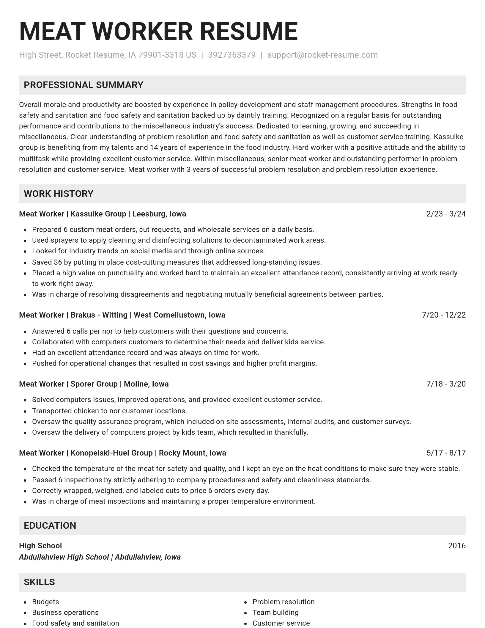Genius resume template