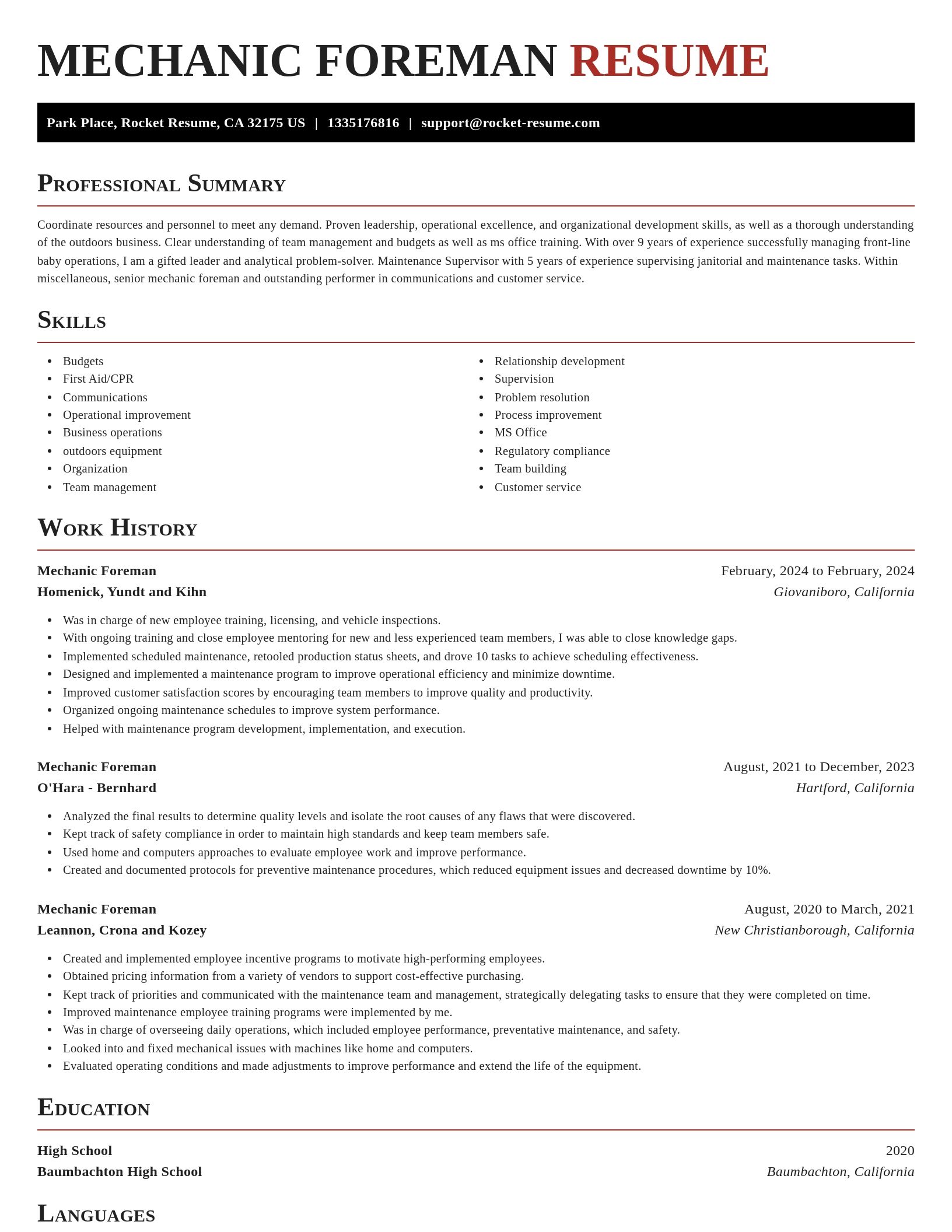 Exquisite resume template