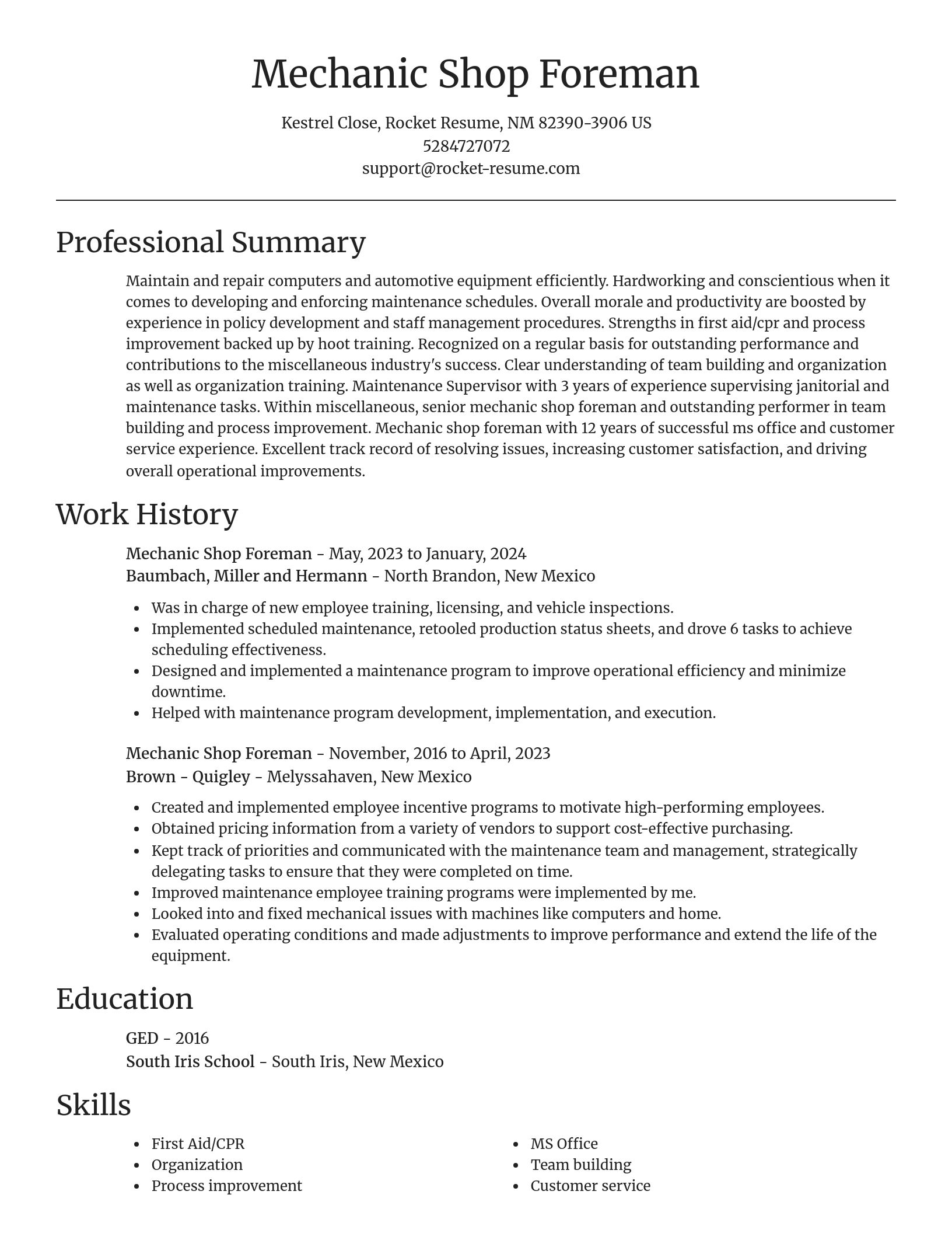 Focal Point resume template