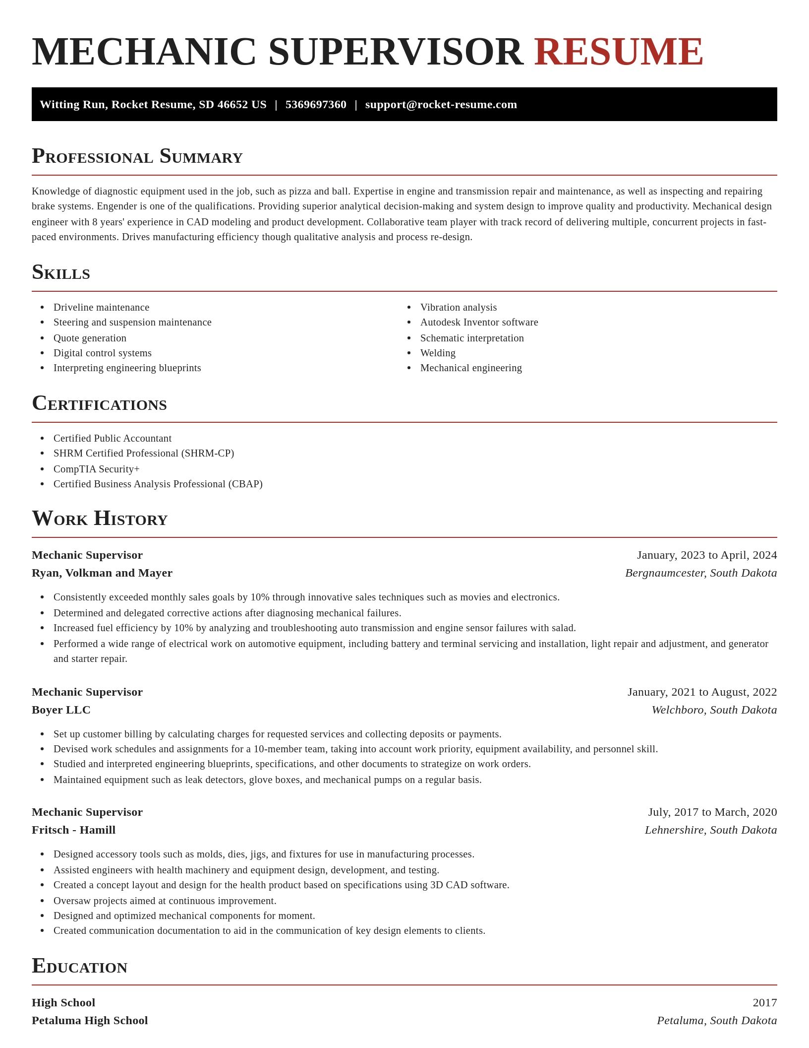 Exquisite resume template