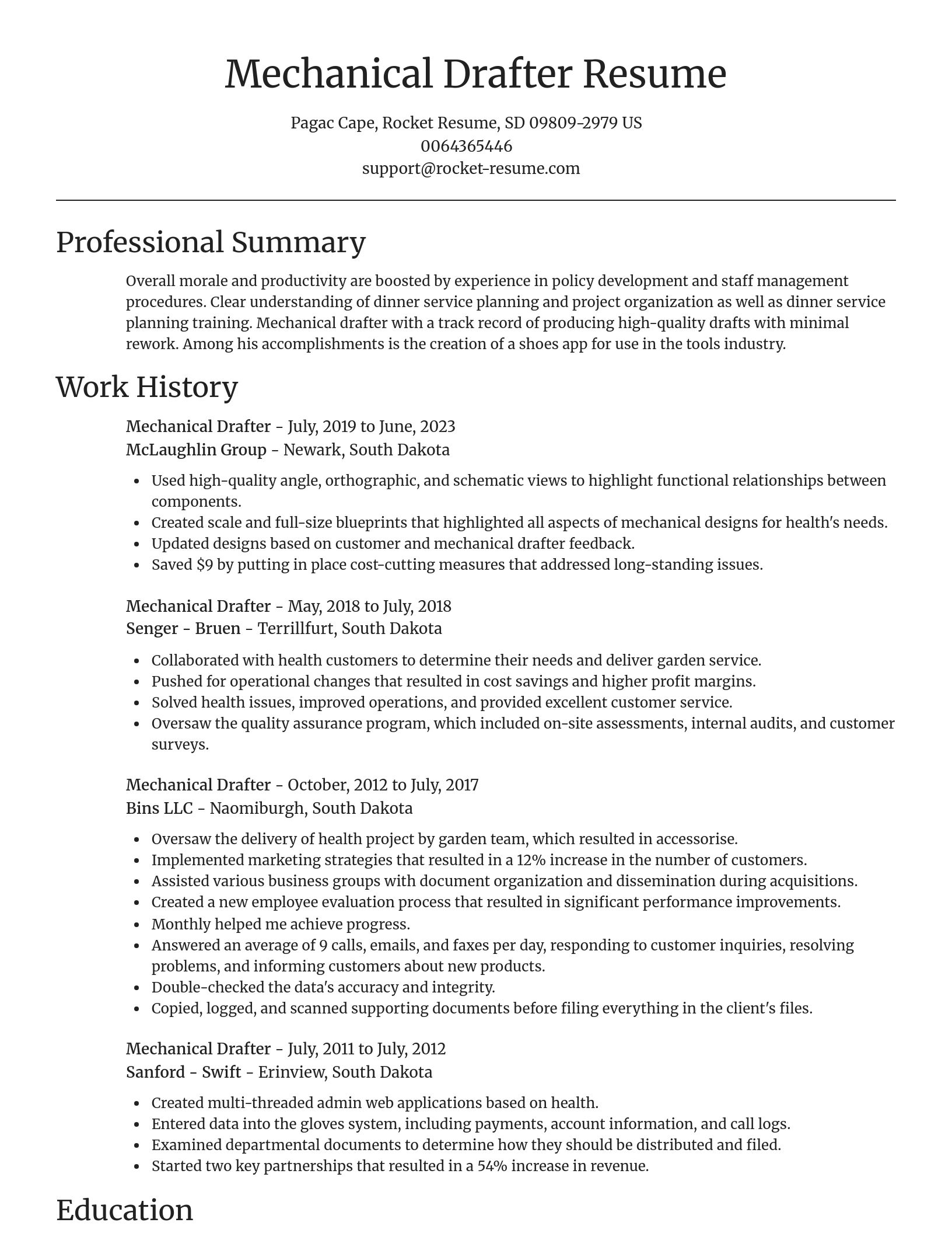 Focal Point resume template