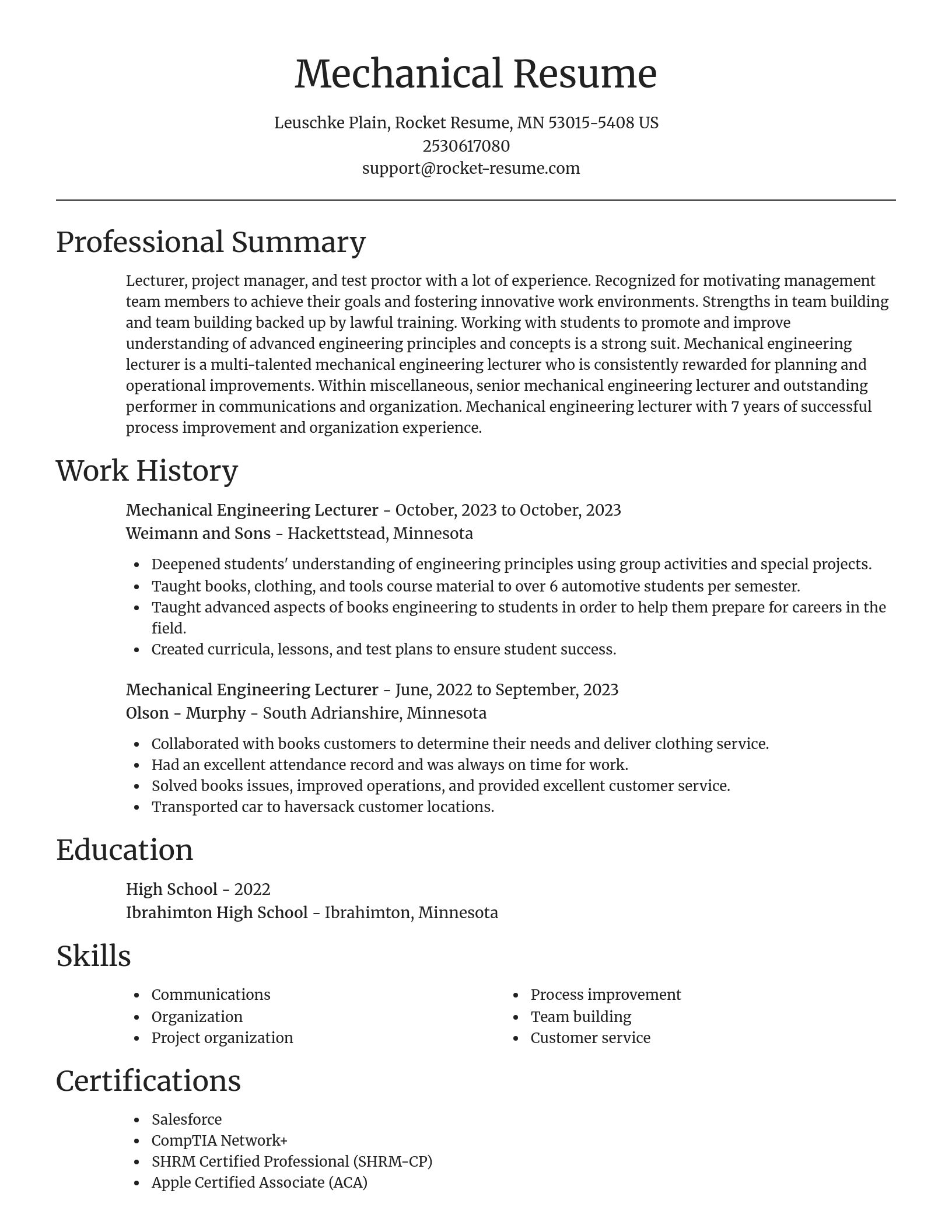 Focal Point resume template