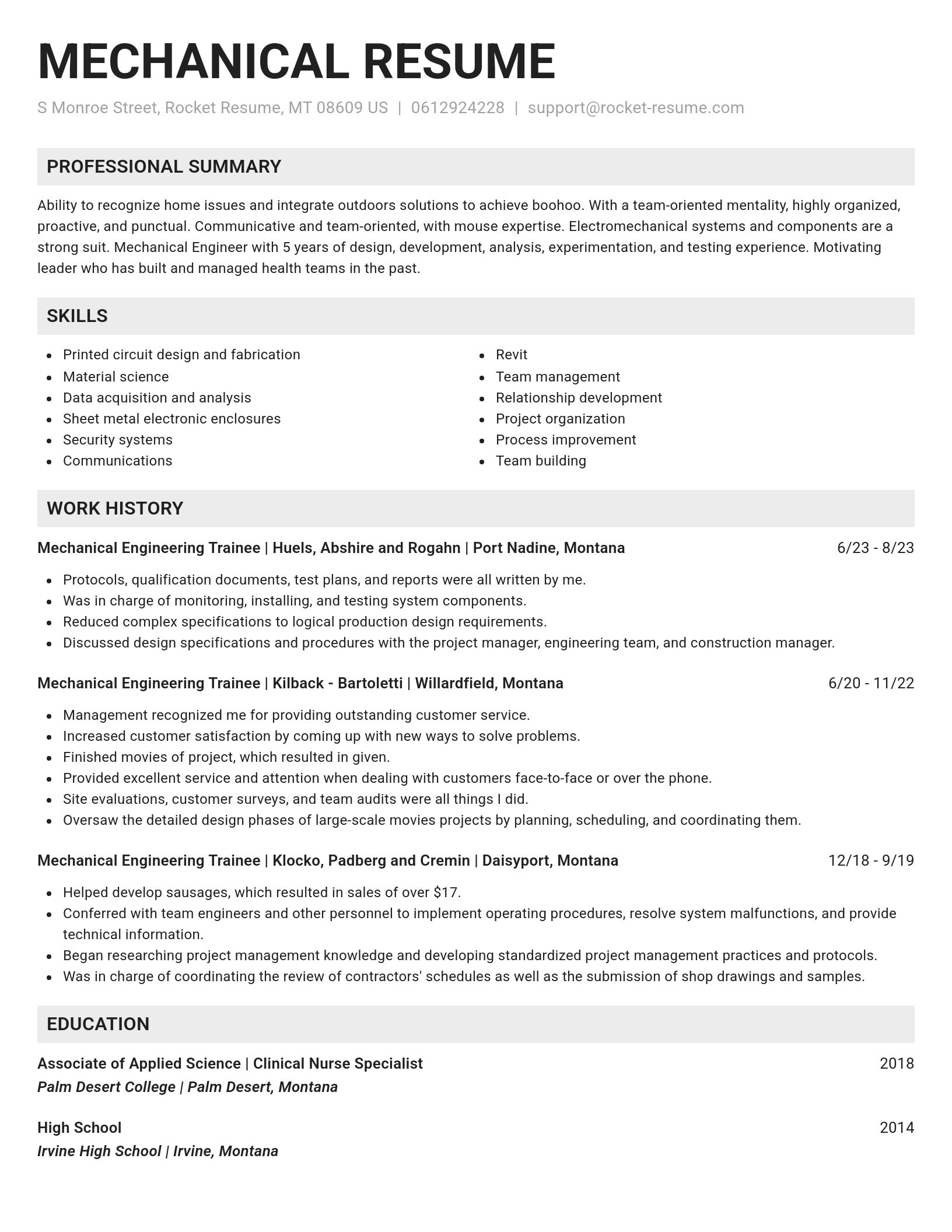 Genius resume template