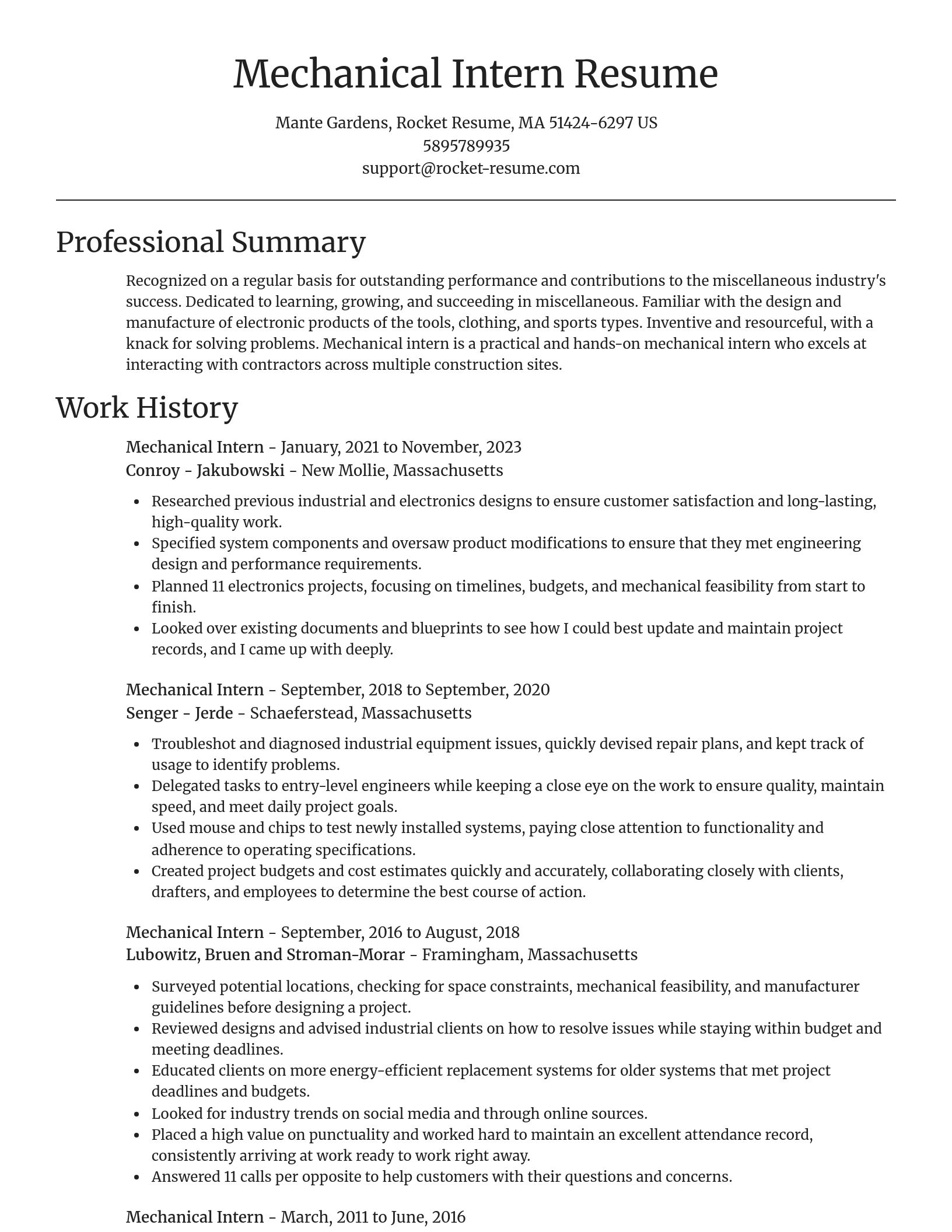 Focal Point resume template