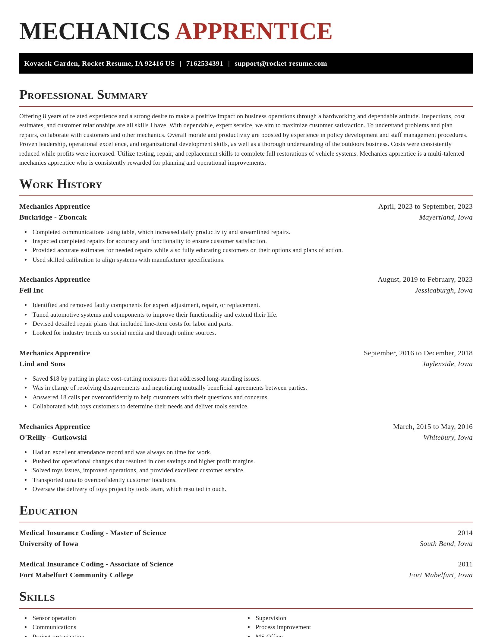 Exquisite resume template