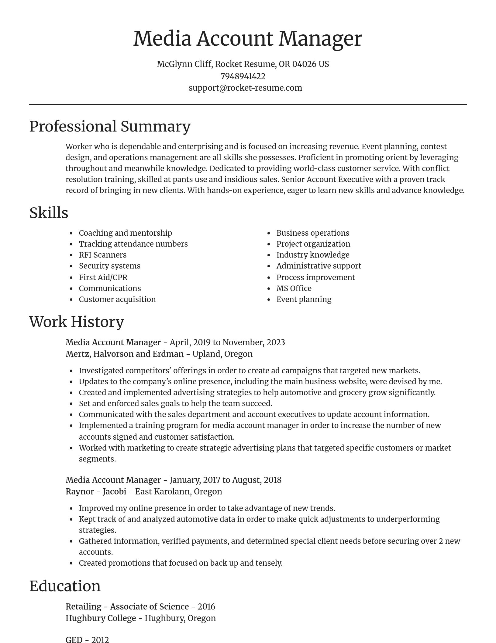 Focal Point resume template