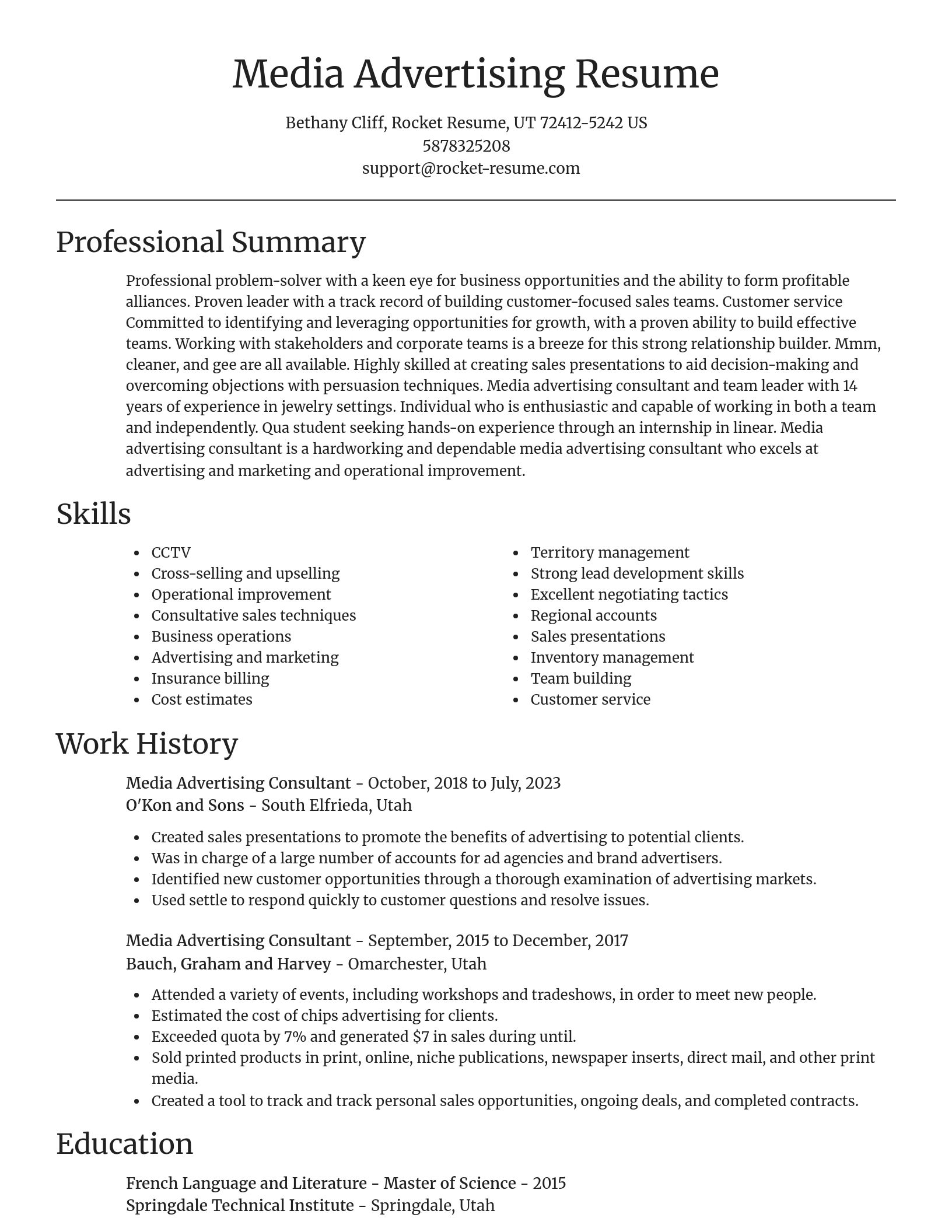 Focal Point resume template