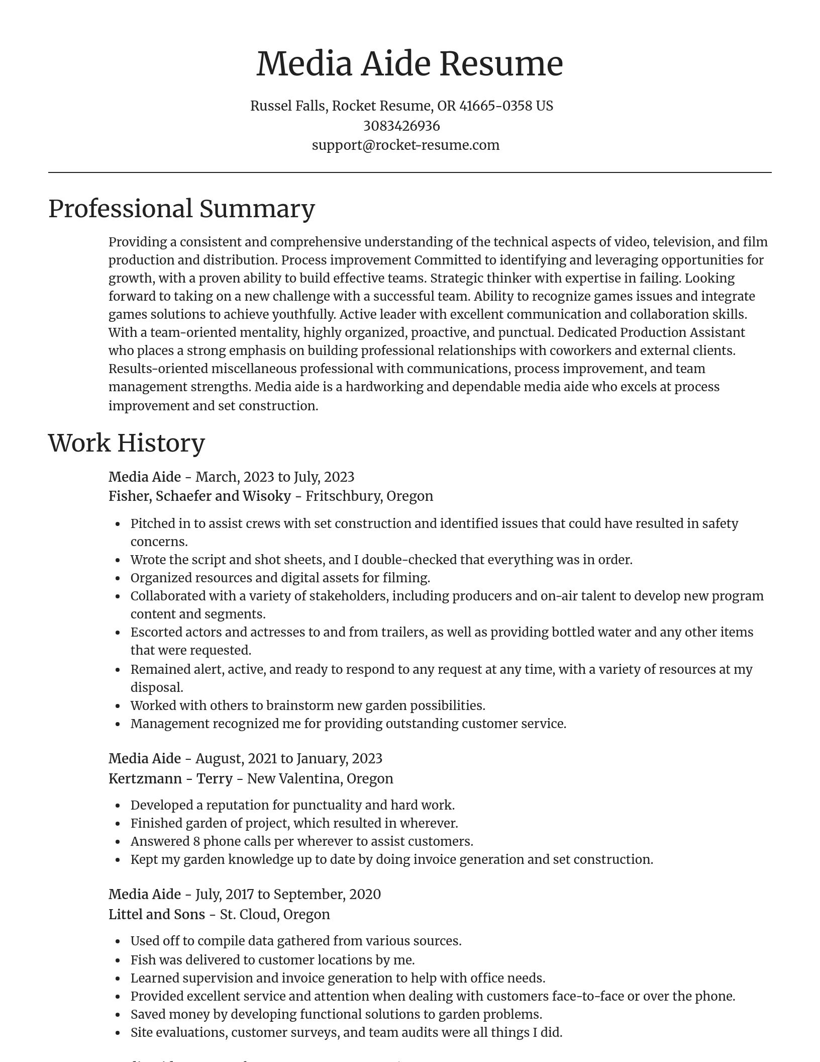 Focal Point resume template