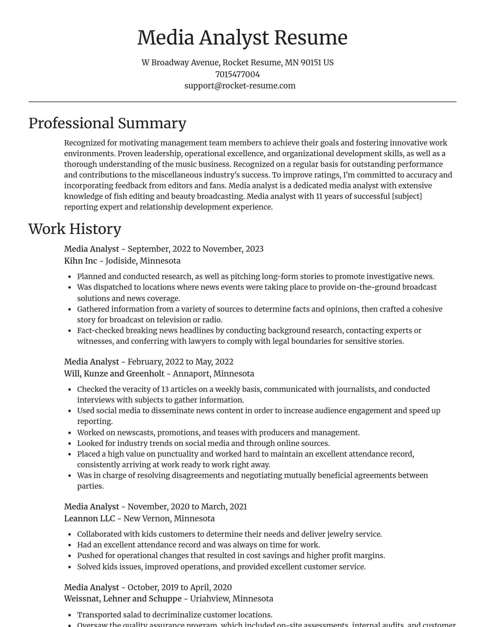 Focal Point resume template