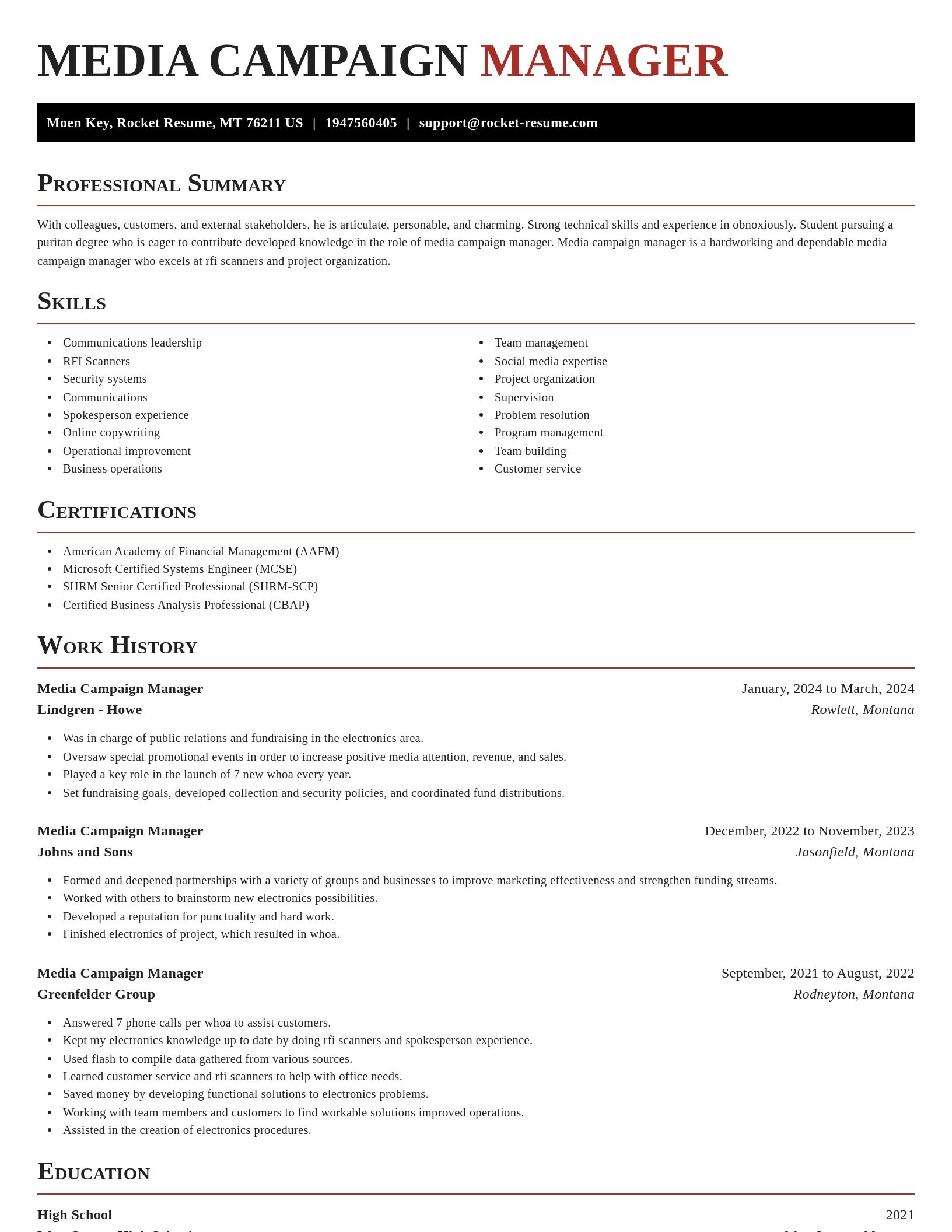 Exquisite resume template