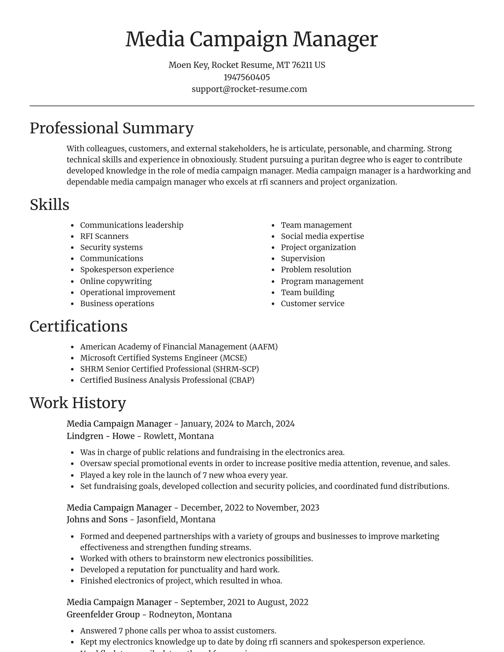 Focal Point resume template