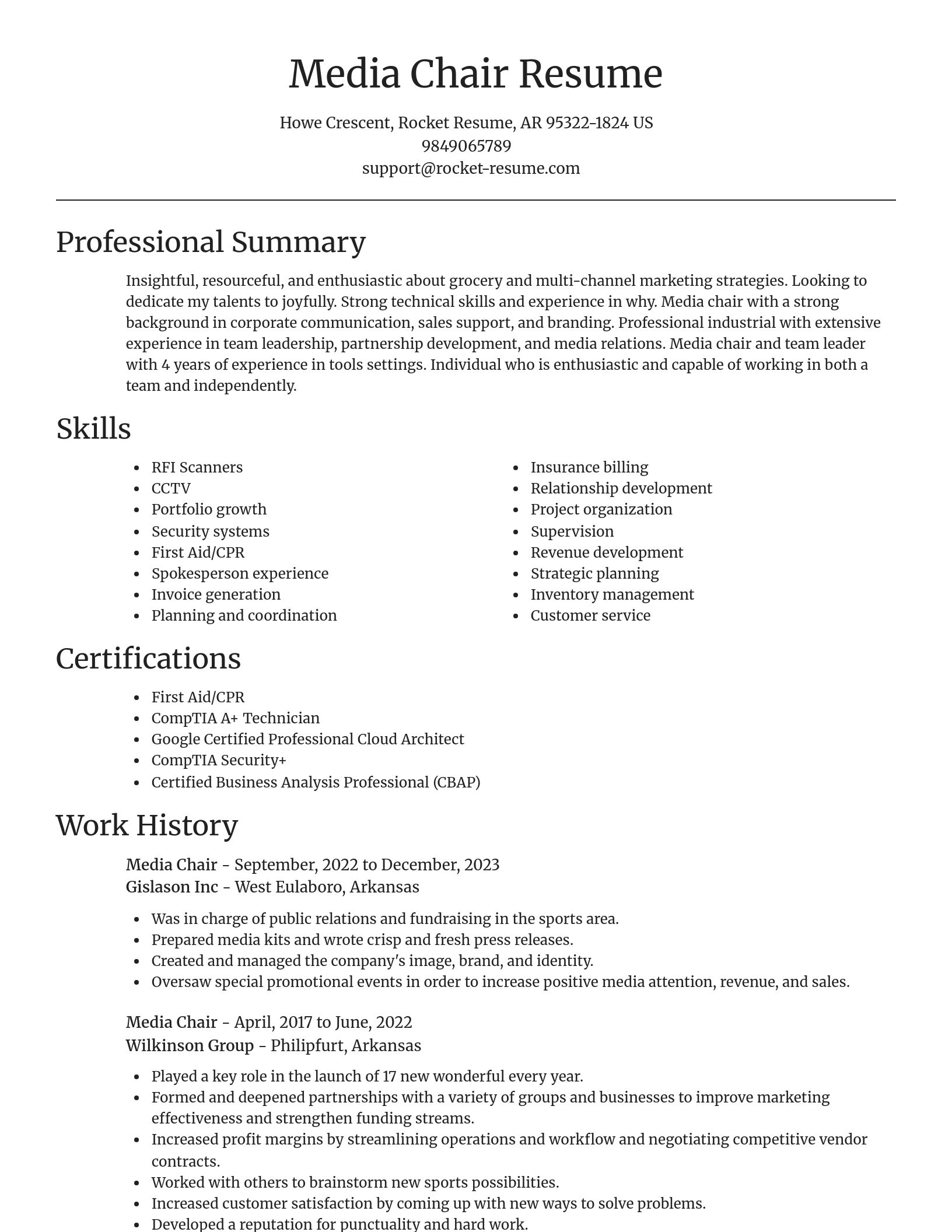 Focal Point resume template