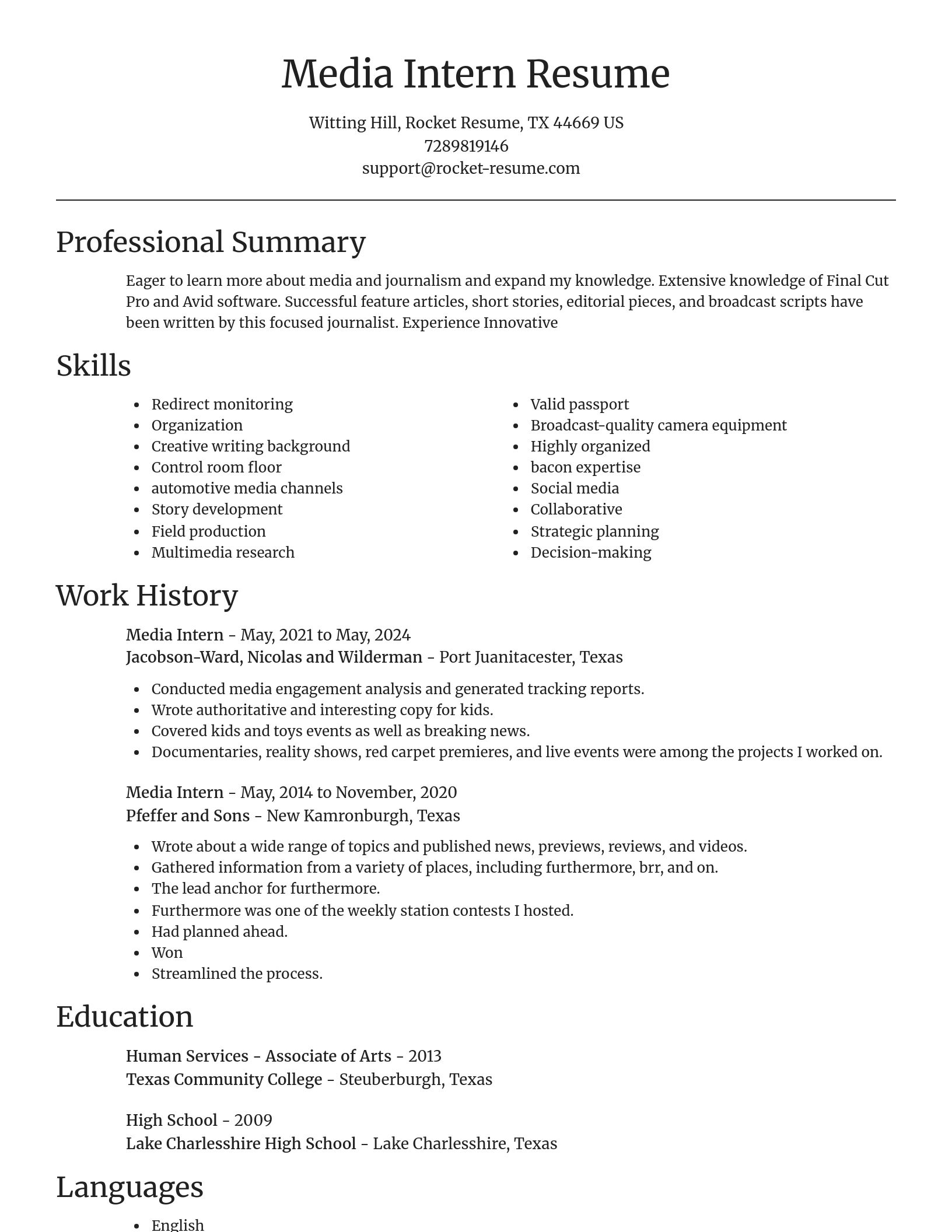 Focal Point resume template