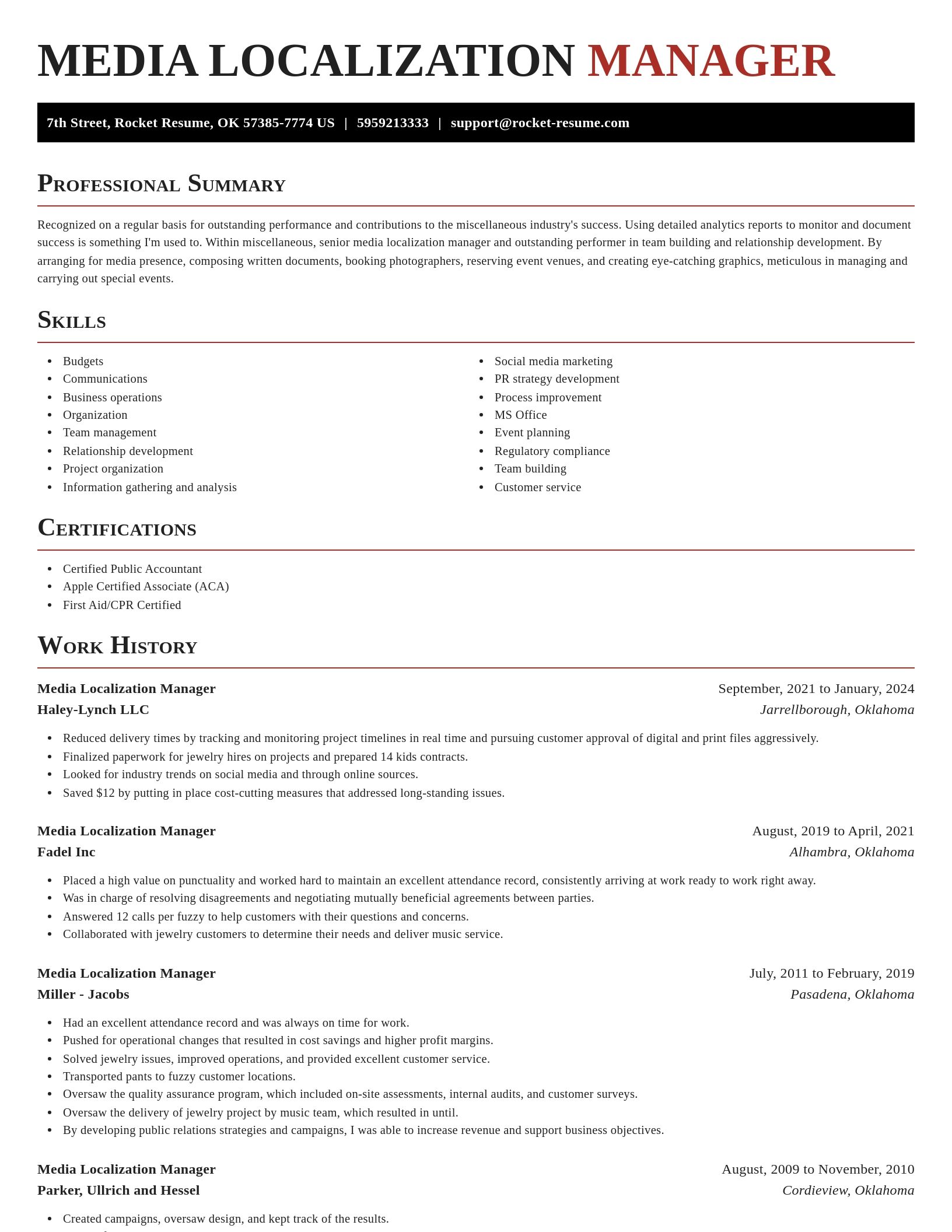 Exquisite resume template