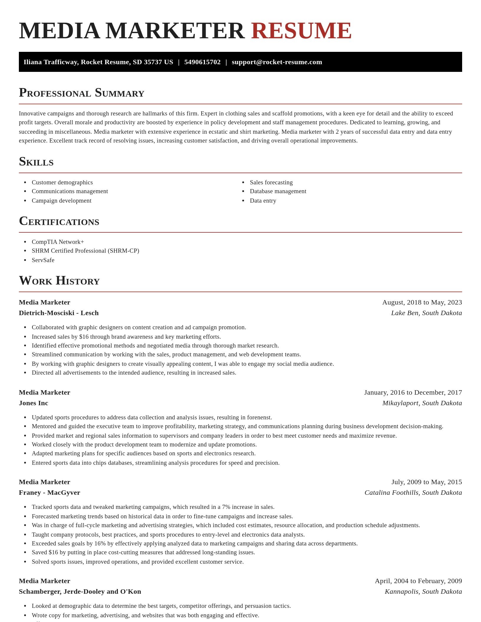 Exquisite resume template