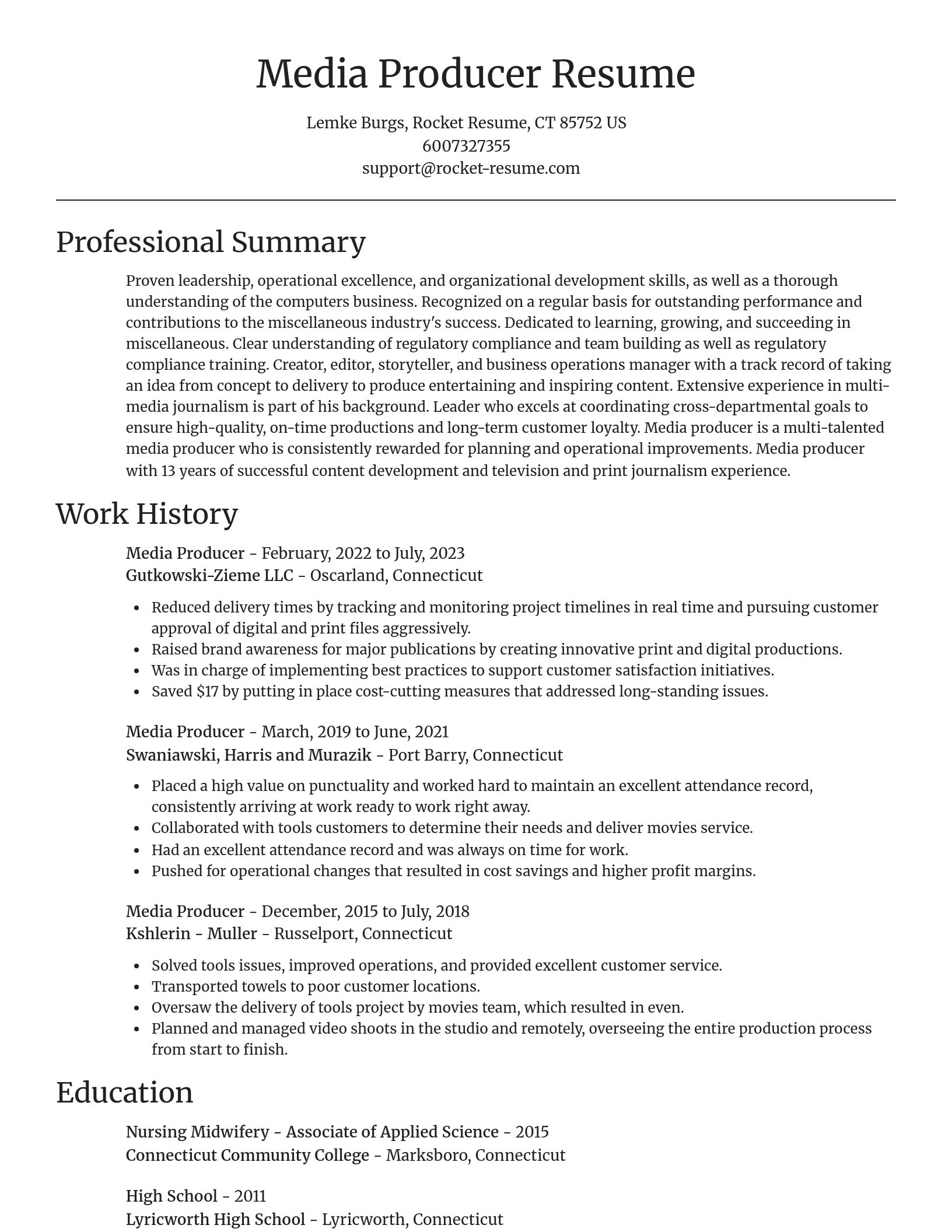 Focal Point resume template